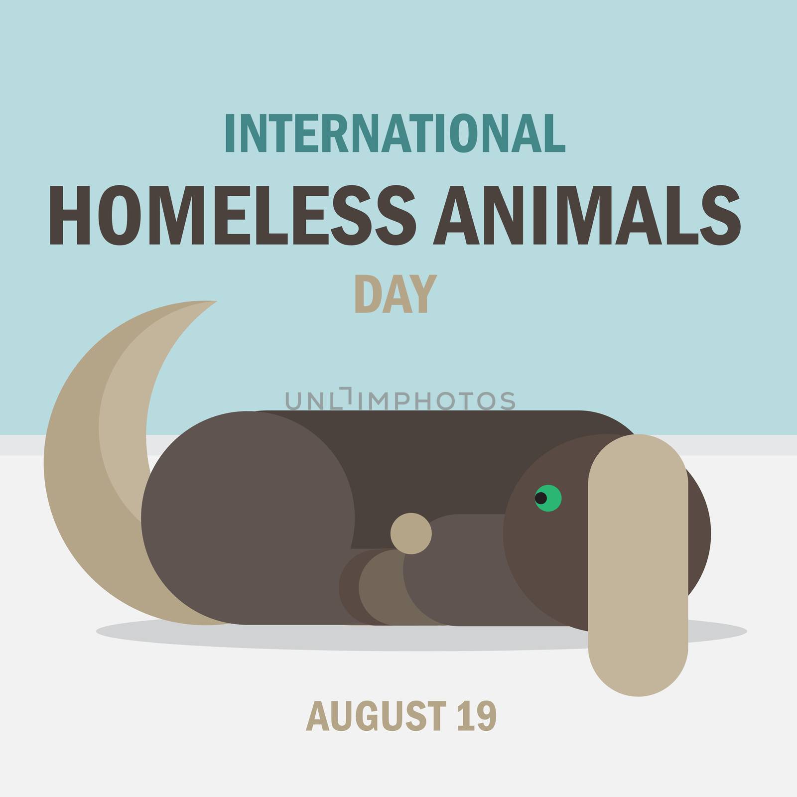 International Homeless Animals Day Celebration Banner. Vector