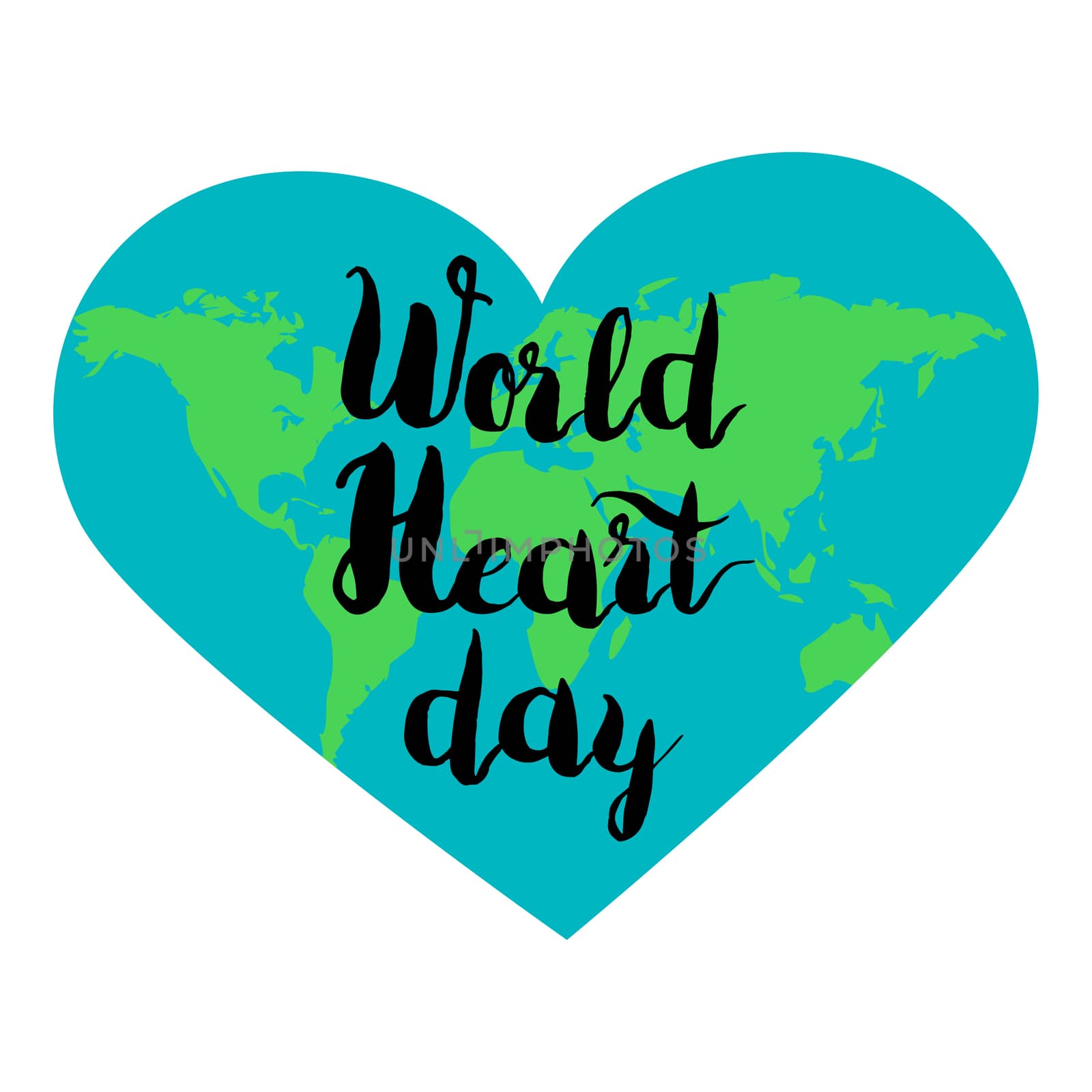 World Heart Day Celebration Stylish Banner. Vector