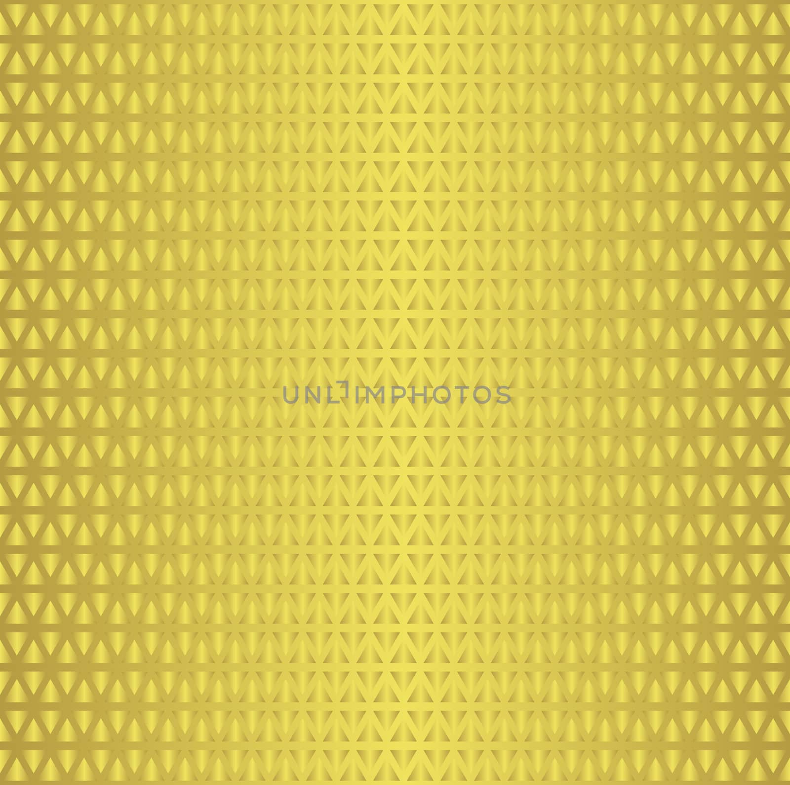 Seamless gold triangle geometric pattern. Retro ornament for textile and print. Vector