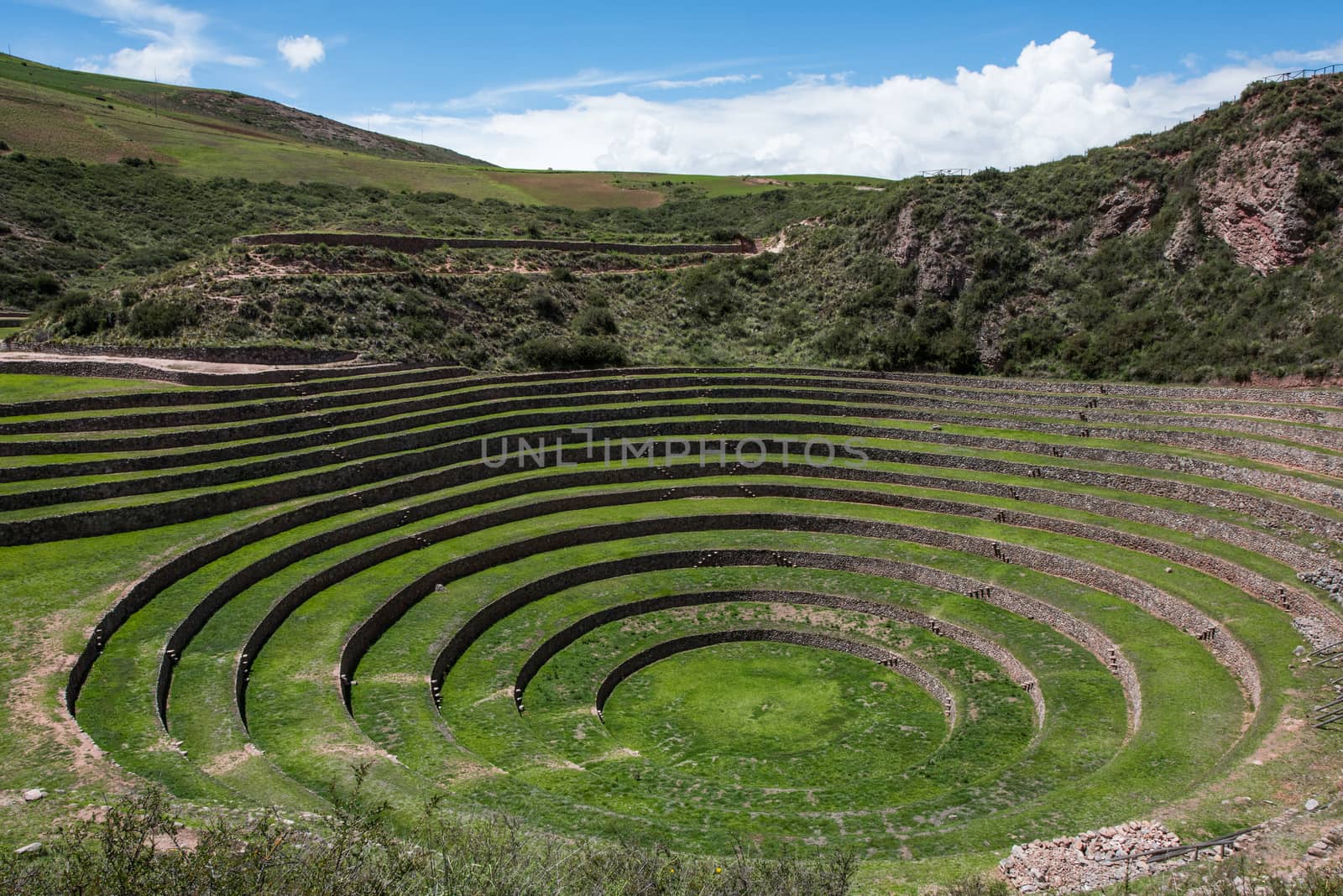 Concentric terraces Inca period Moray Urubamba valley Peru by rayints