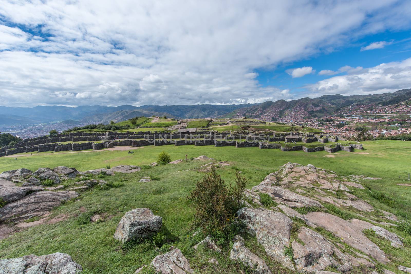 Saksaywaman, Inca ruins in Cusco, Peru by rayints