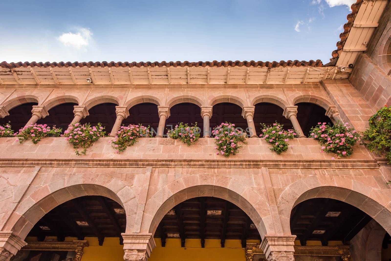 Church of Santo Domingo, Coricancha,Cusco, Peru,South America. Build on ruins of Incan Temple of the Sun.