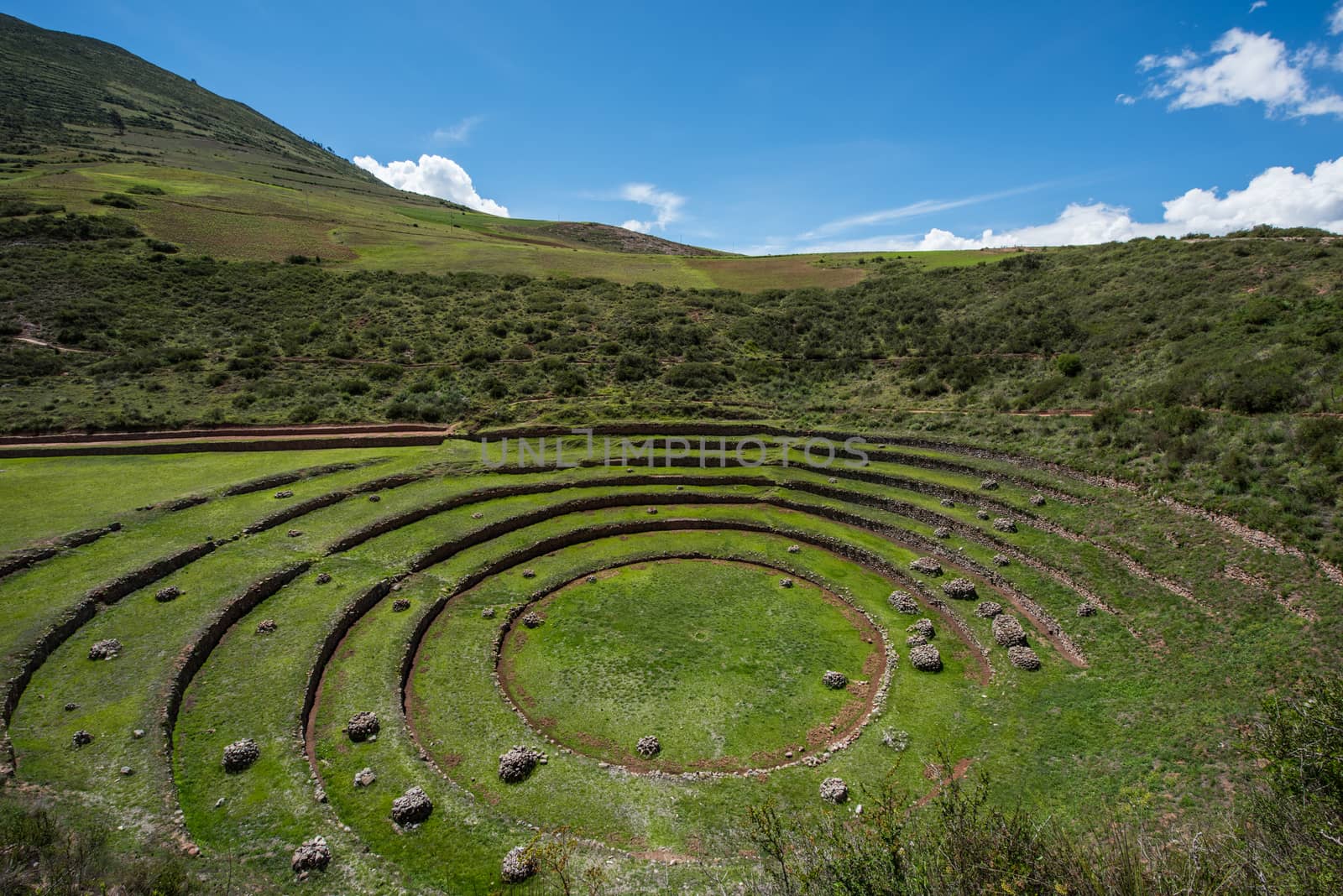 Concentric terraces Inca period Moray Urubamba valley Peru by rayints