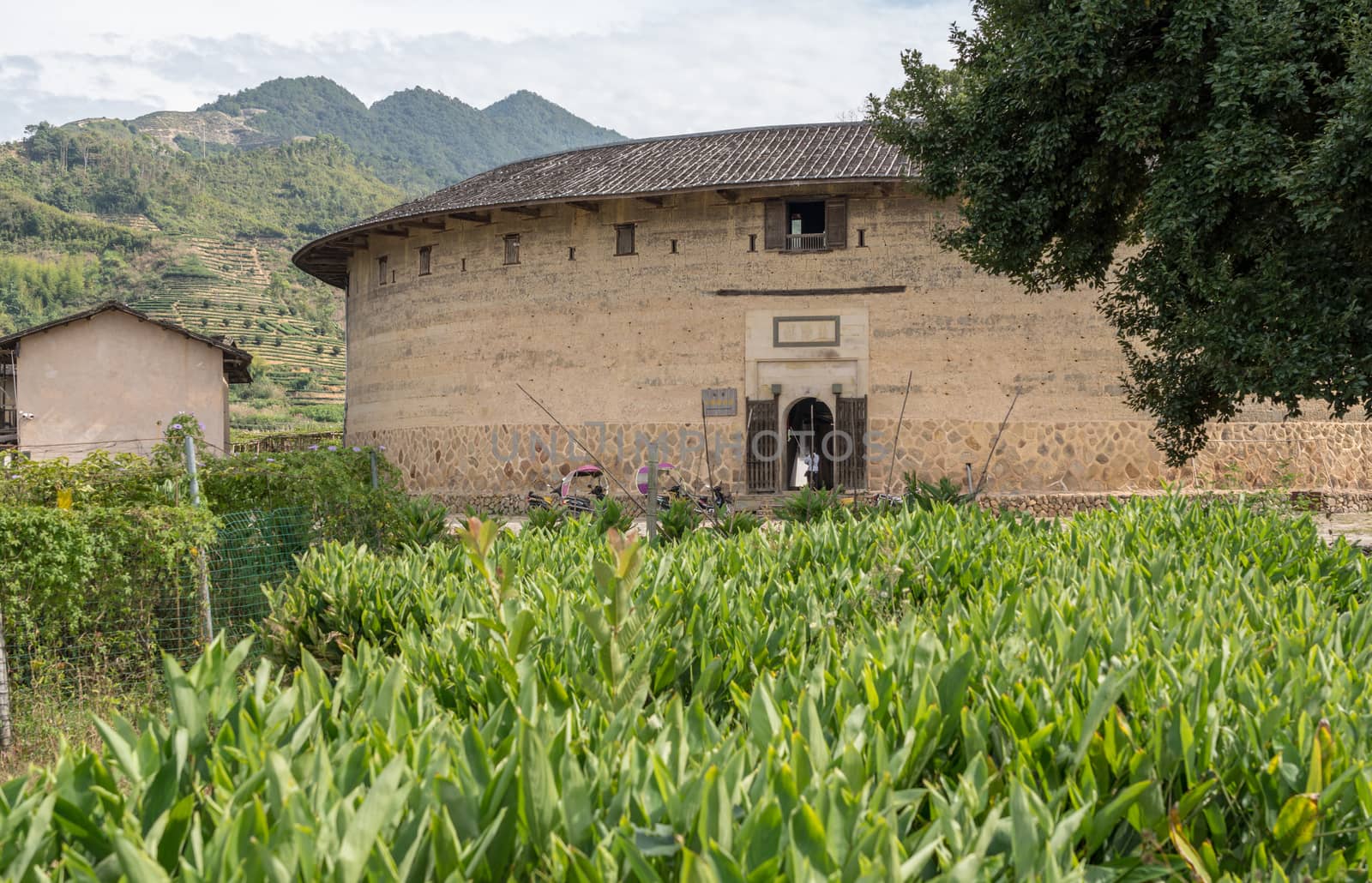 Entrance into the Tulou at Unesco heritage site near Xiamen
