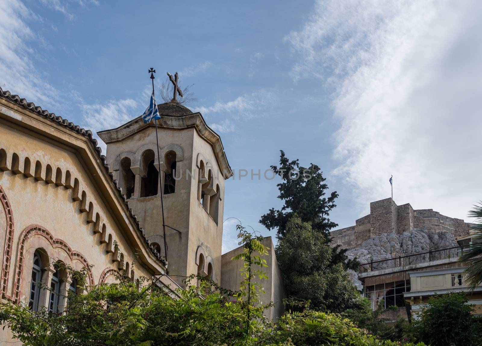 Byzantine Imperial Church of St Nicholas Ragkava in Plaka in Athens by the Acropolis