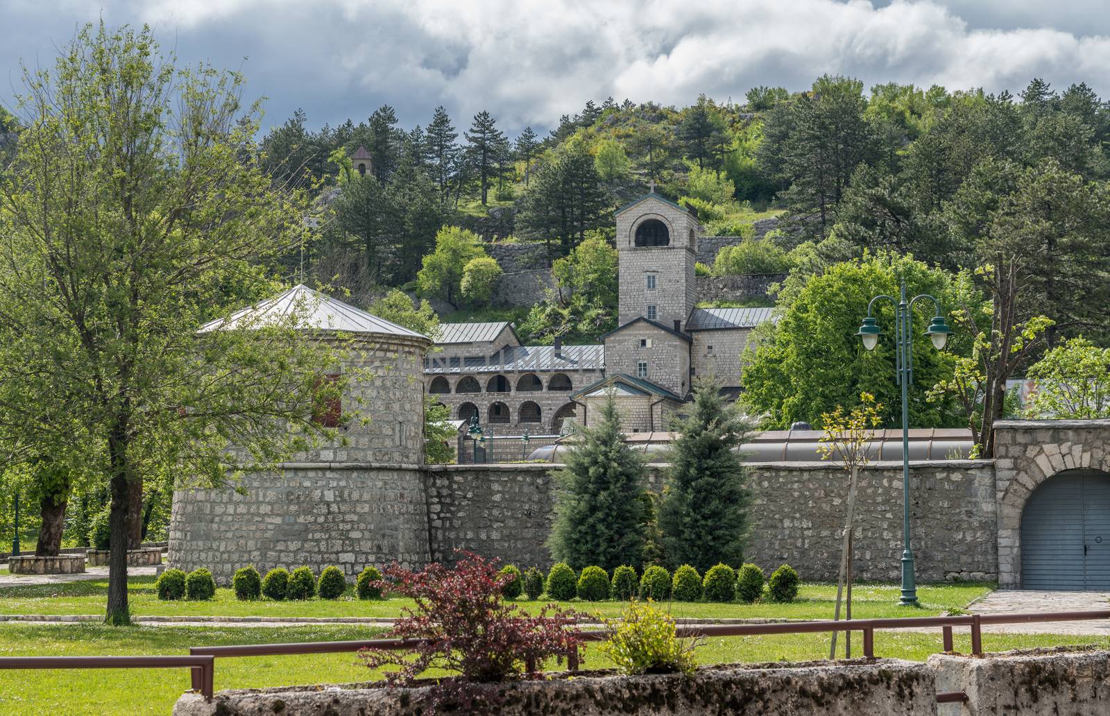 Monastery and Royal Gardens in Cetinje Montenegro by steheap