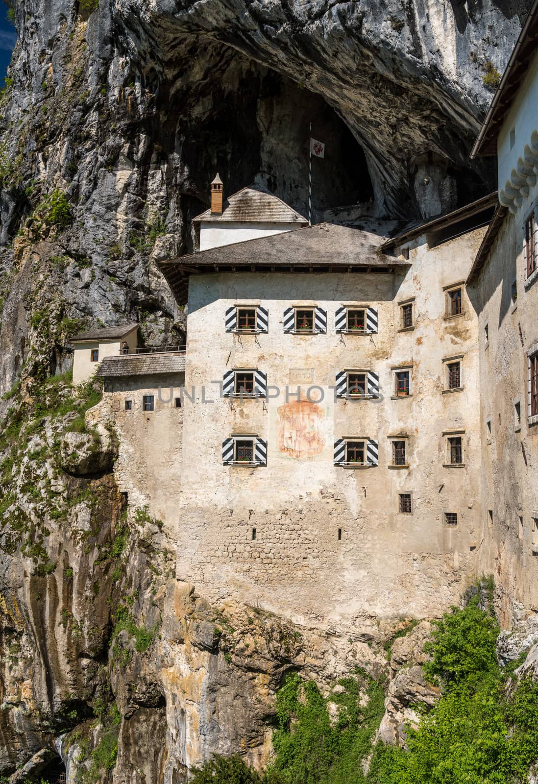 Predjama castle built into a cave in Slovenia by steheap