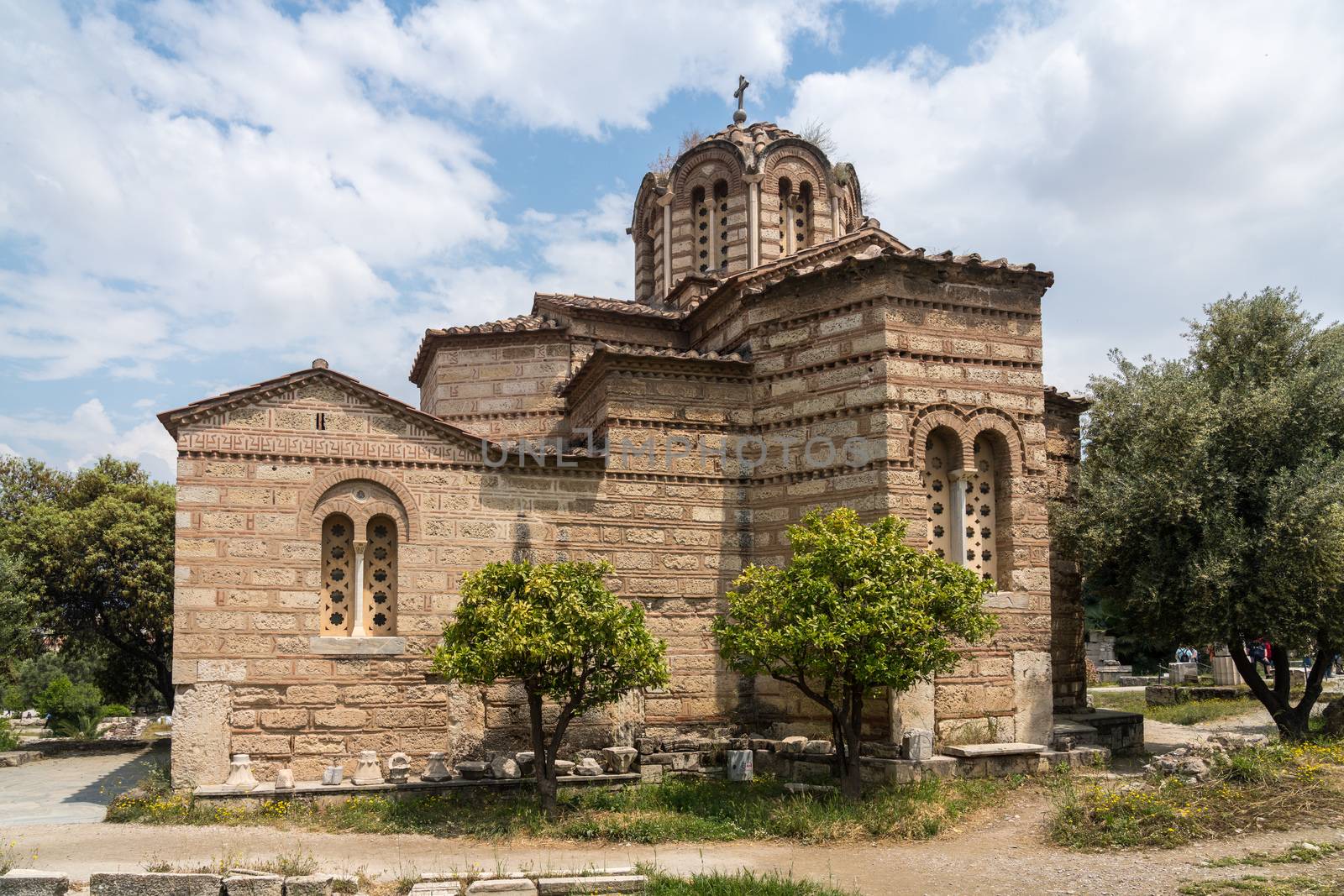 Church of the Holy Apostles in the Greek Forum in Athens Greece