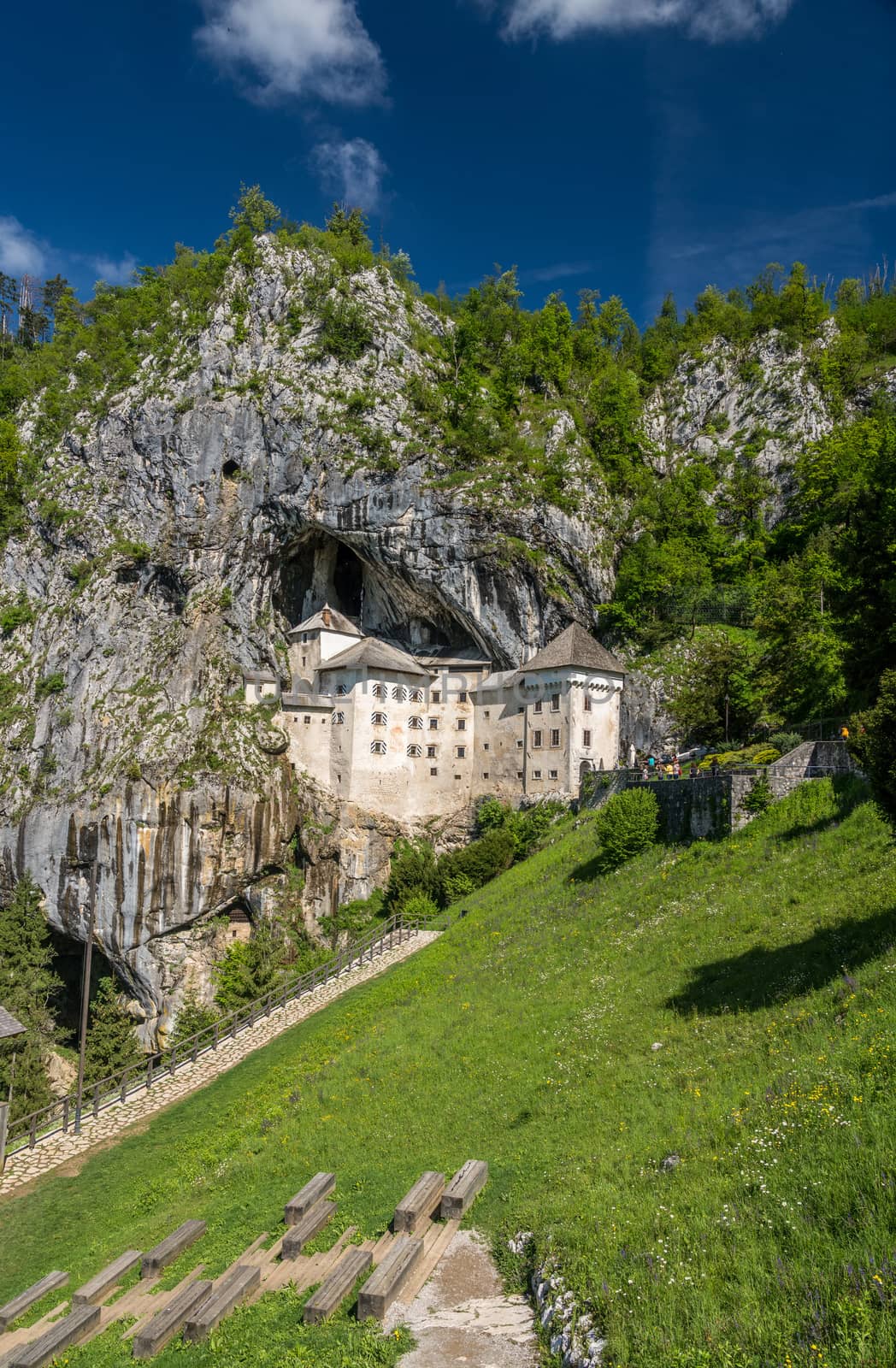 Predjama castle built into a cave in Slovenia by steheap