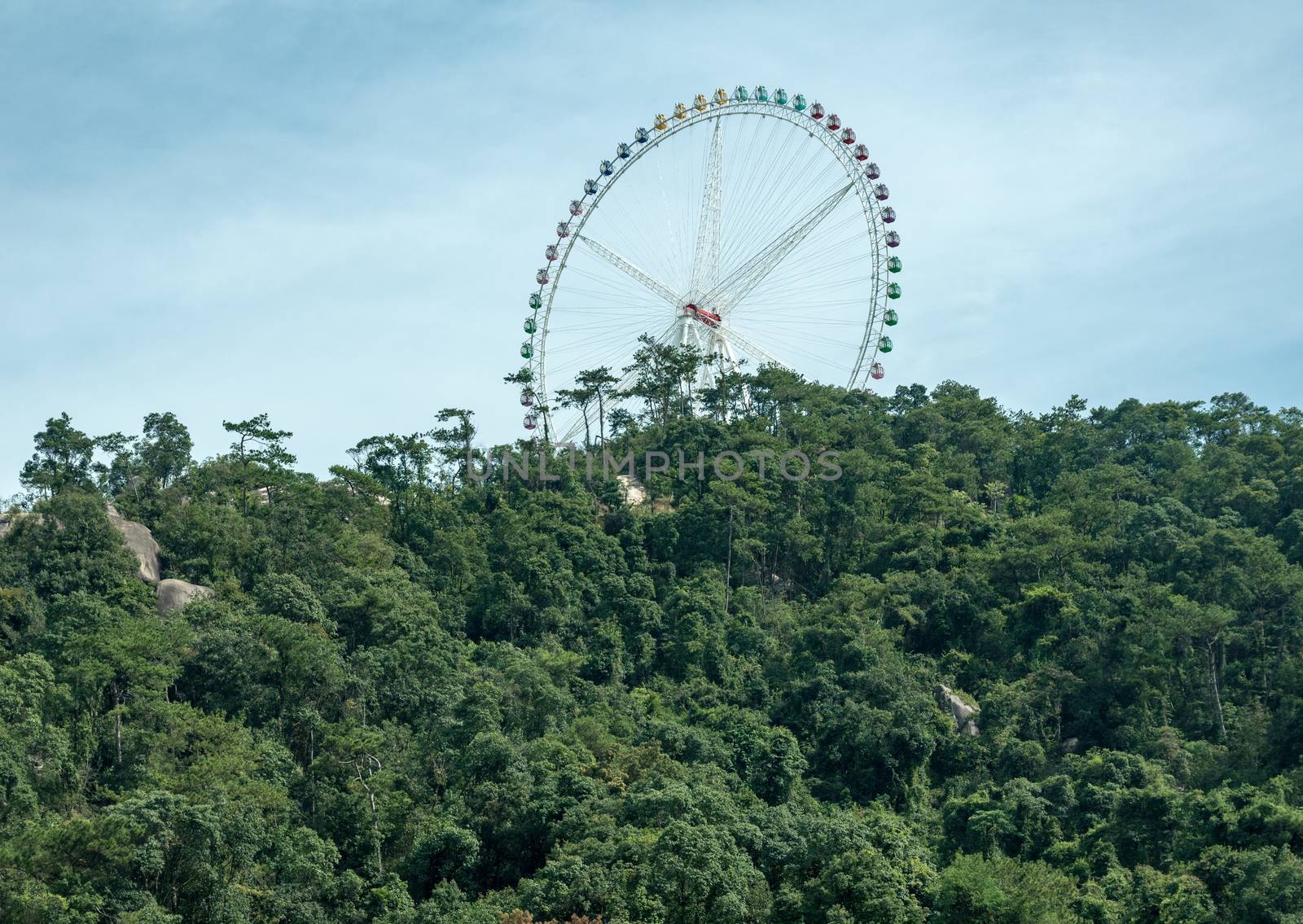 New theme park called Happy World at Tianzhu Mountain near Xiamen, China