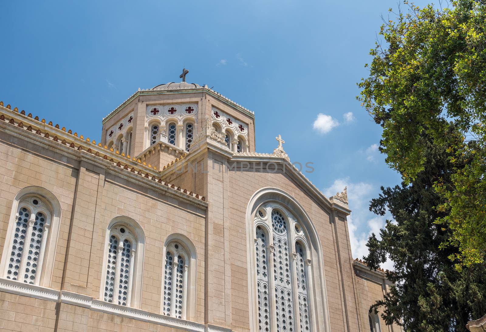Exterior of Metropolitan Cathedral in Athens