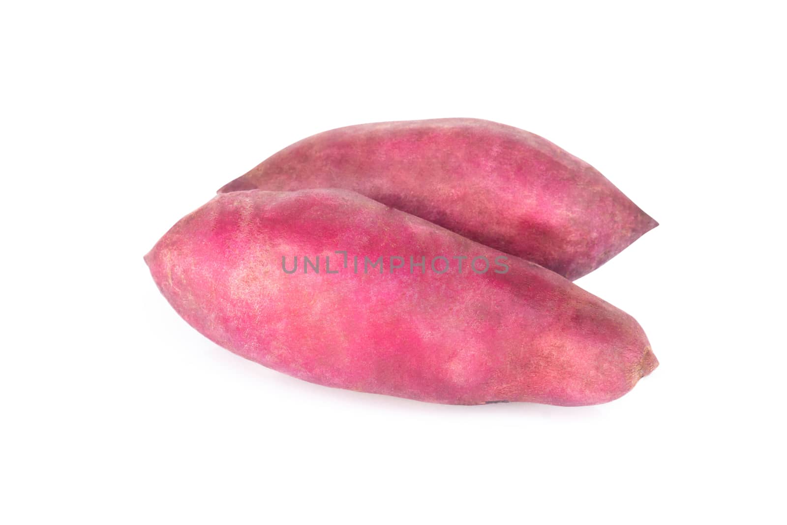 Raw sweet potato isolated on white background, healthy food conc by pt.pongsak@gmail.com