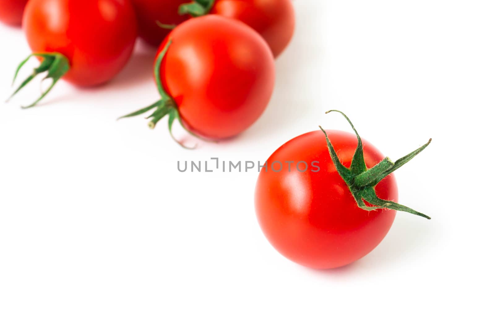 Fresh tomatoe isolated on white background, Raw food