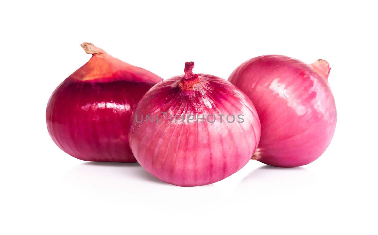 Red onion isolated on white background for raw material cooking  by pt.pongsak@gmail.com