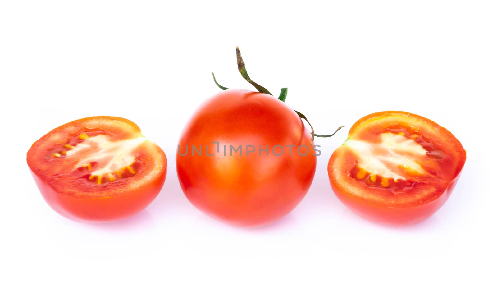 Fresh tomatoe isolated on white background, Raw food by pt.pongsak@gmail.com