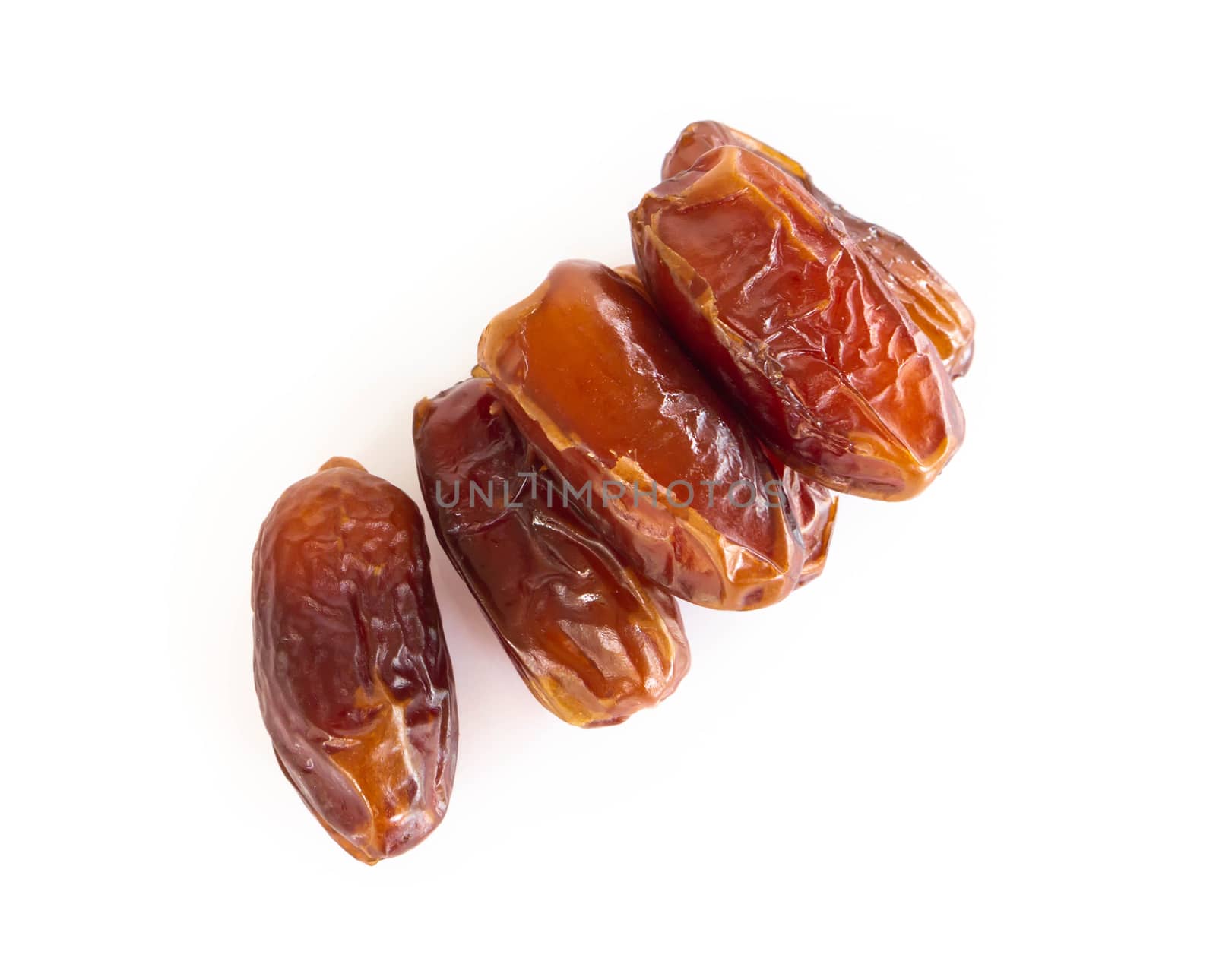 Date palm isolated on white blackground, Food healthy concept by pt.pongsak@gmail.com