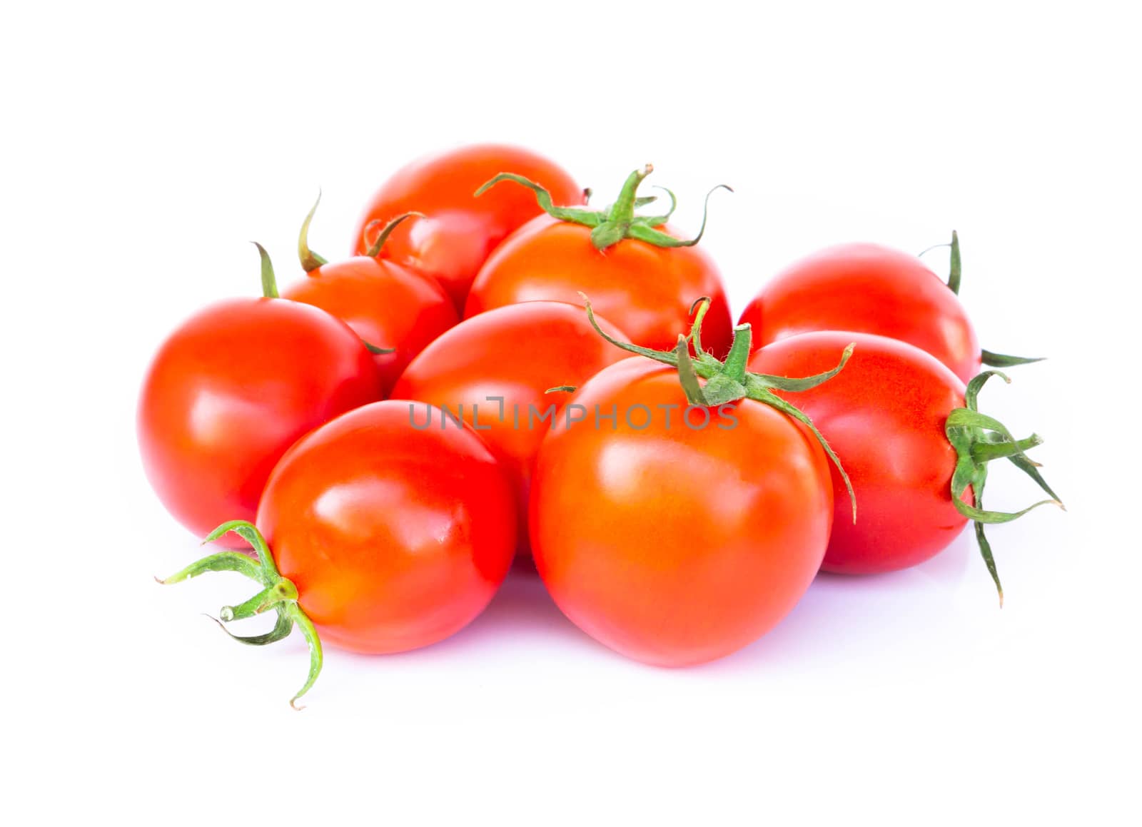 Fresh tomatoe isolated on white background, Raw food