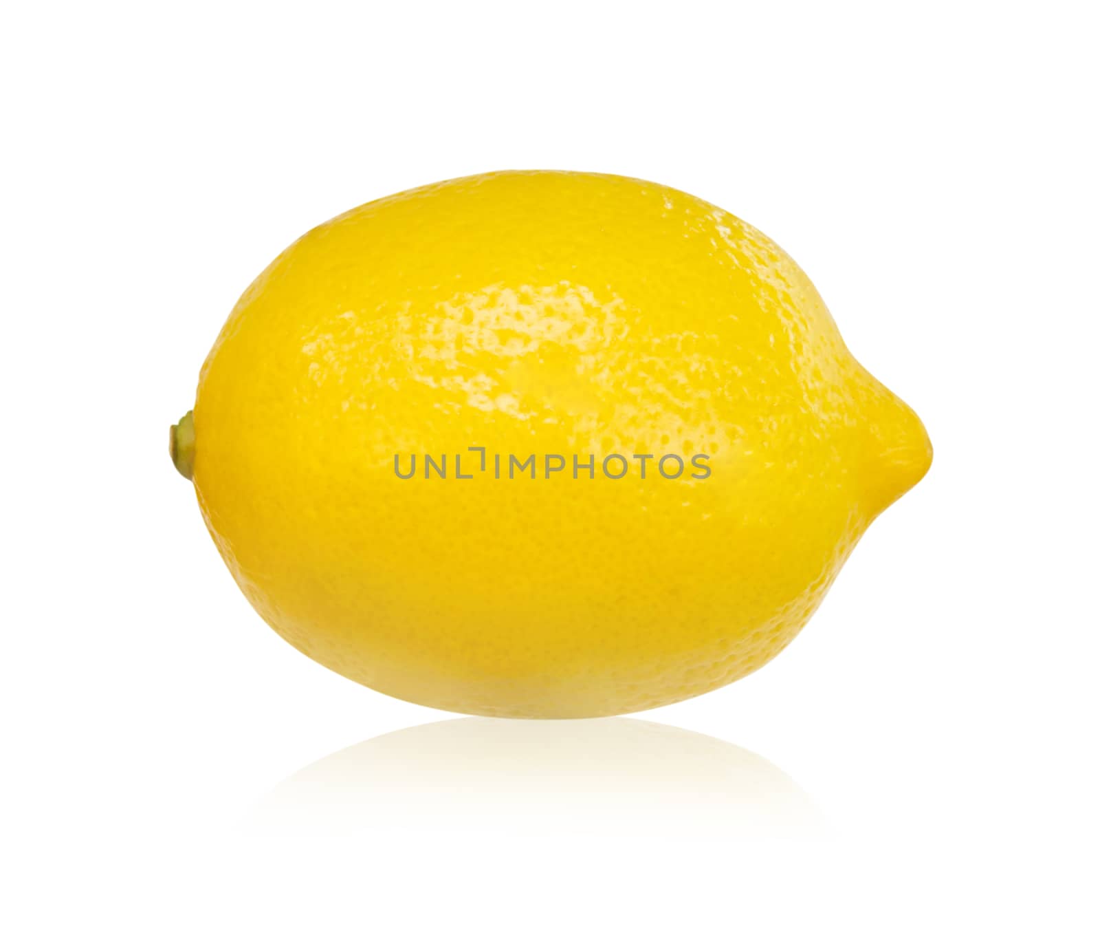 Closeup fresh lemon fruit isolated on white background, food and by pt.pongsak@gmail.com