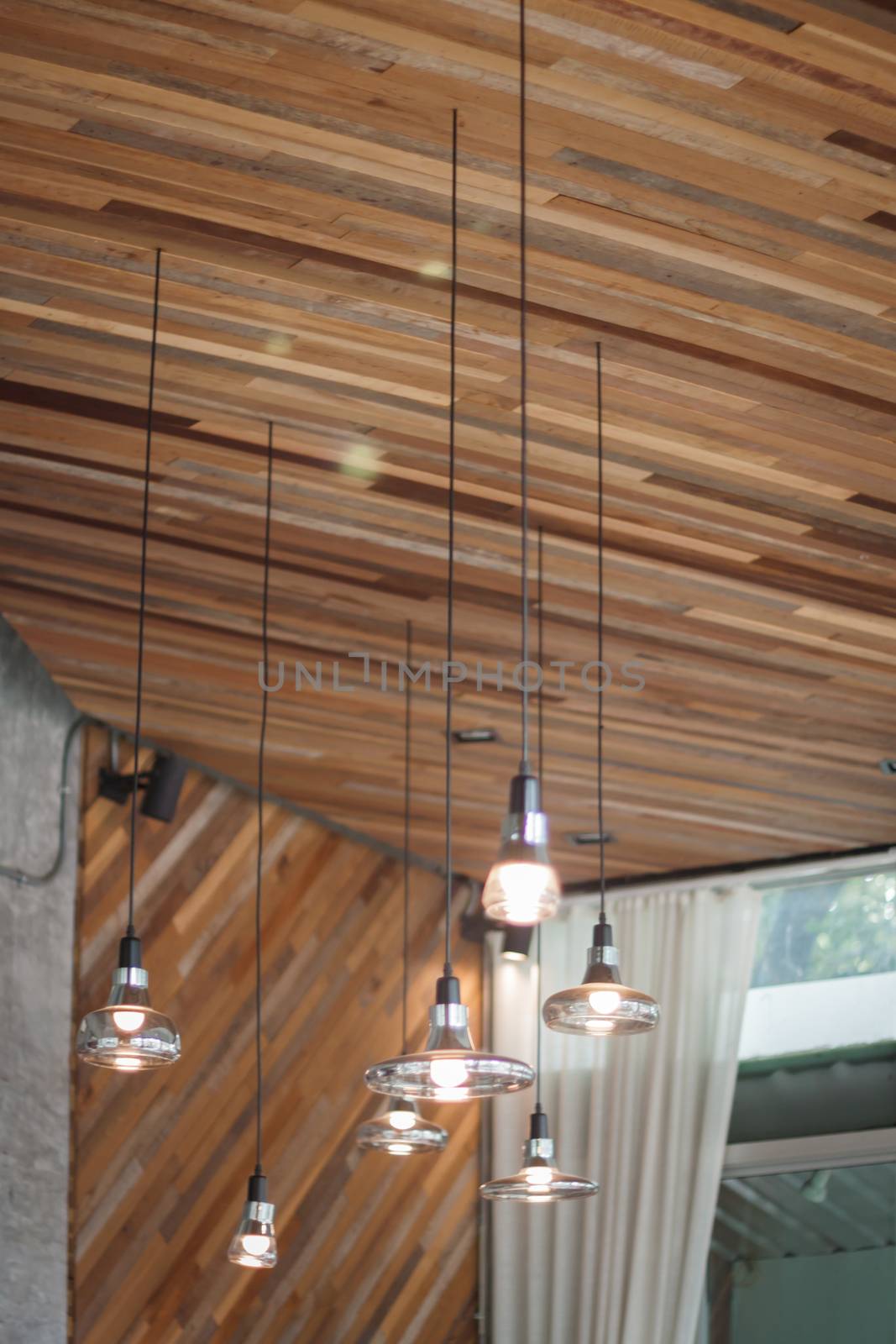 Decorative light bulbs in modern style by punsayaporn