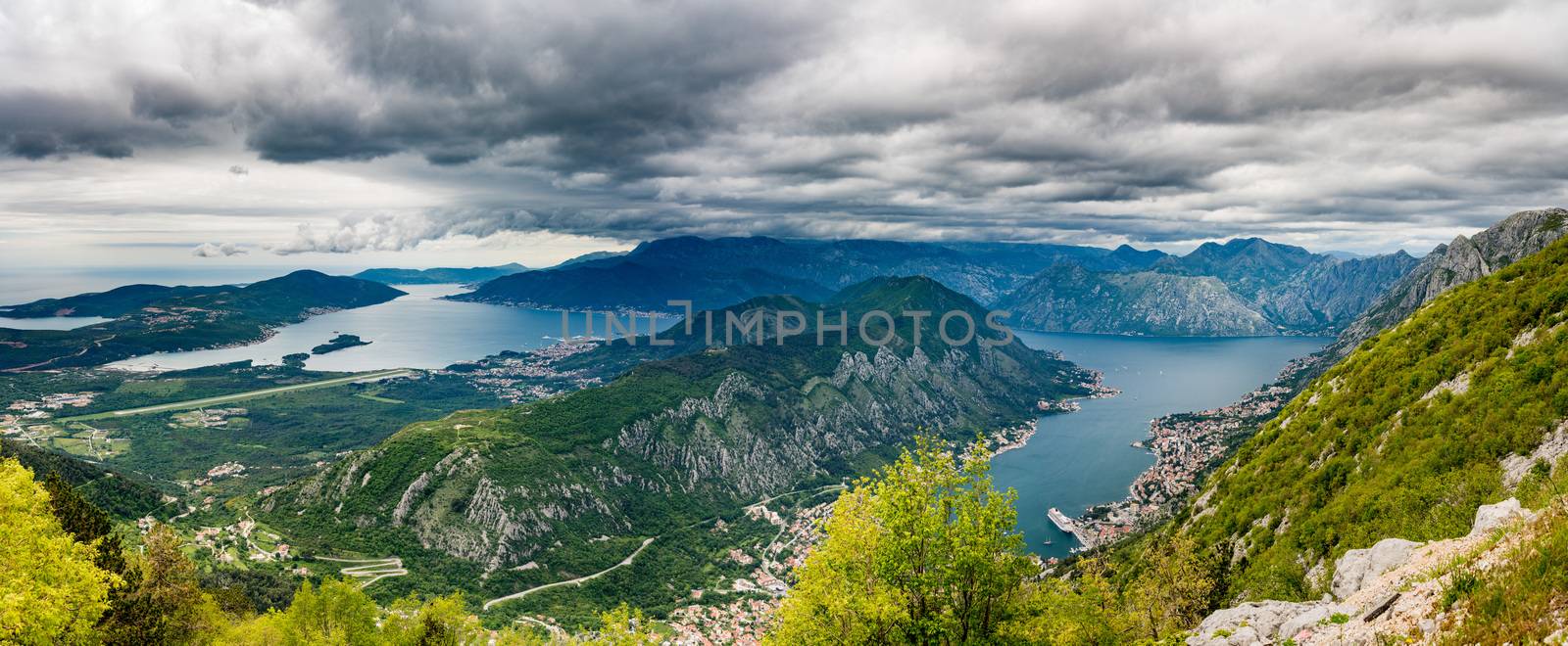 View of Bay of Kotor from Serpentine road by steheap