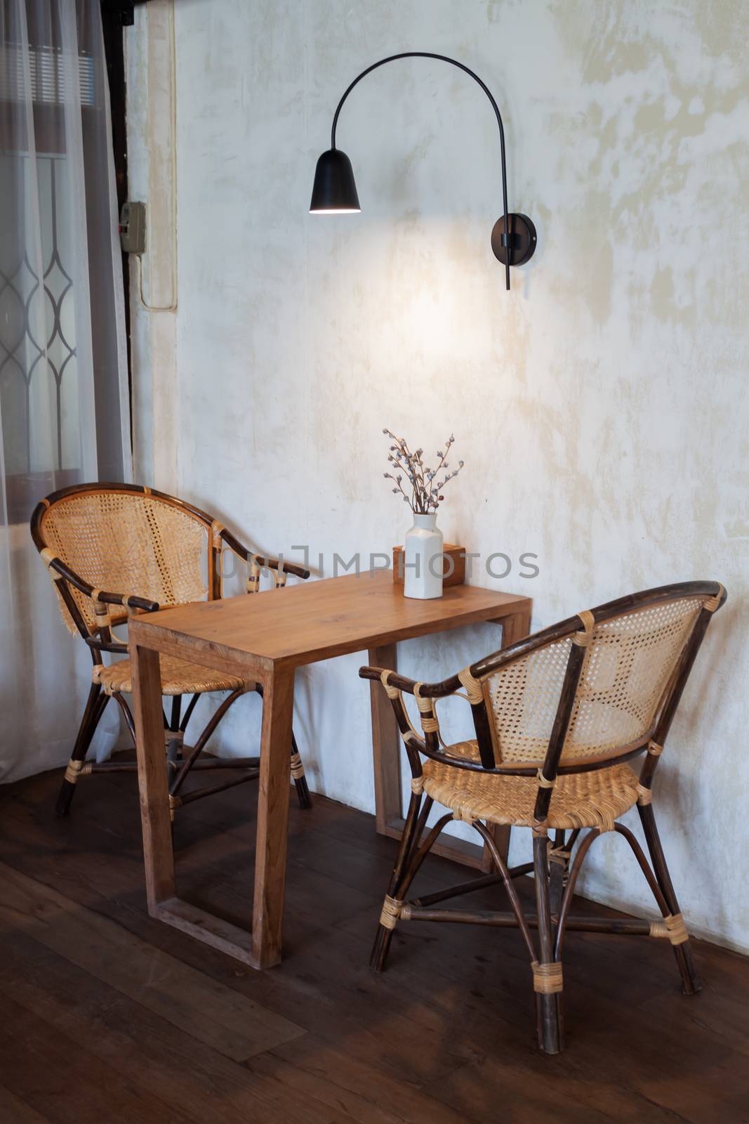 Interior design of coffee shop, stock photo