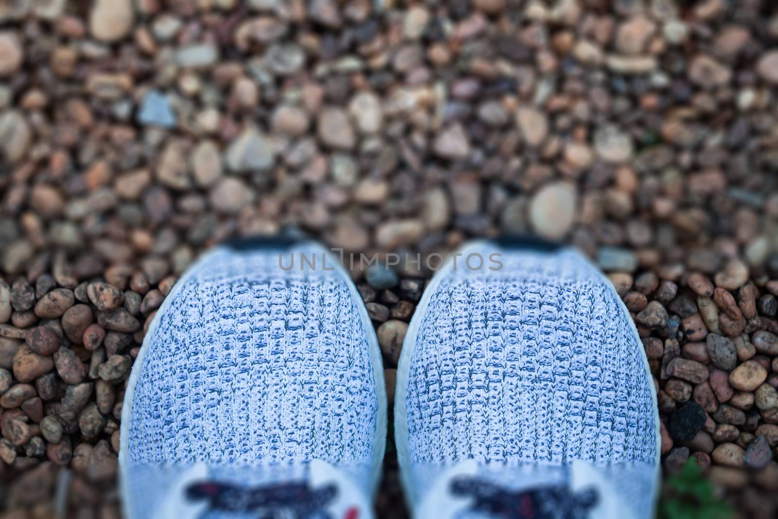 Top view of casual shoe, stock photo