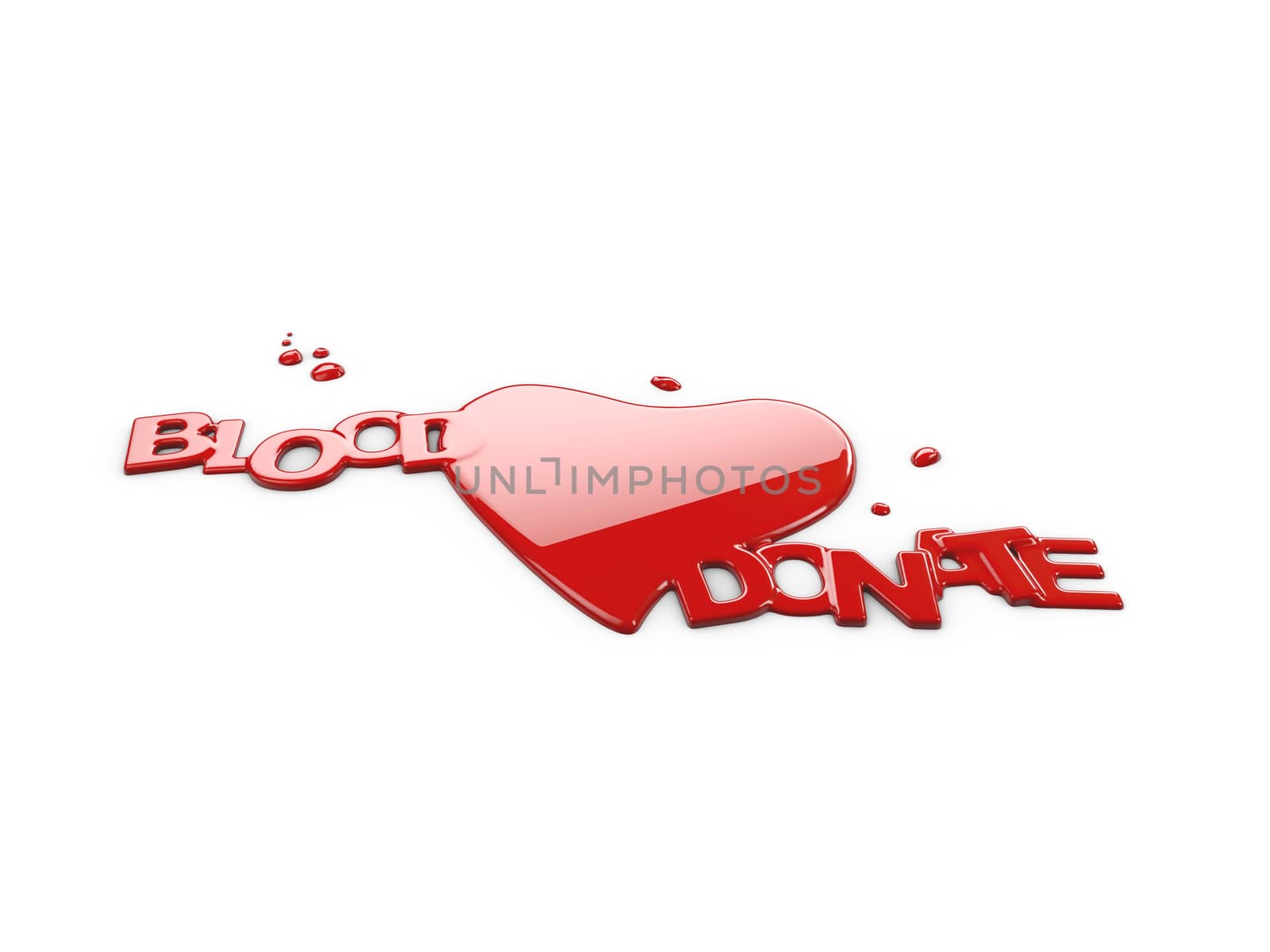 3d Illustration of Blood Donation, Save Life by tussik