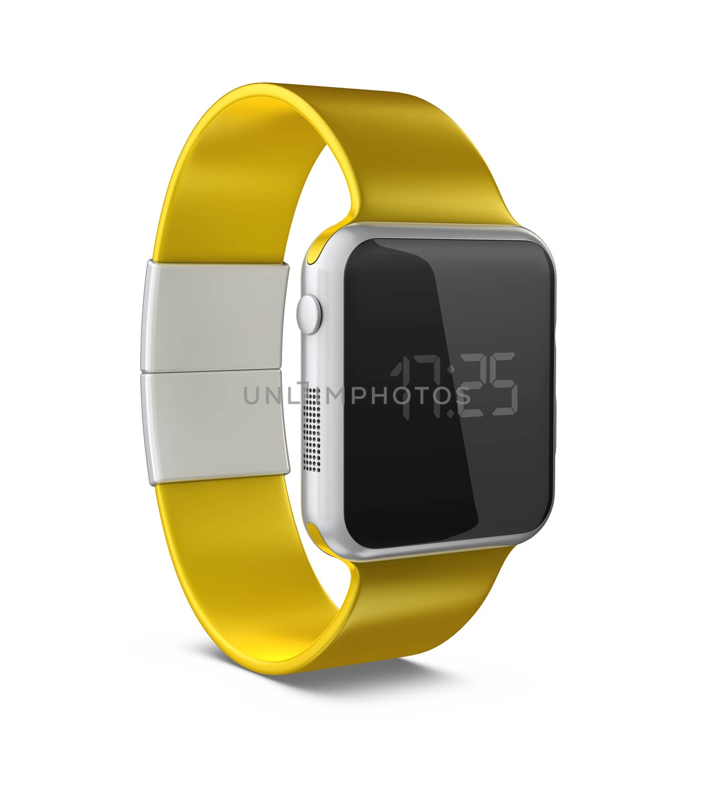 3D illustration of Smart Watch with Digital Display isolated white by tussik