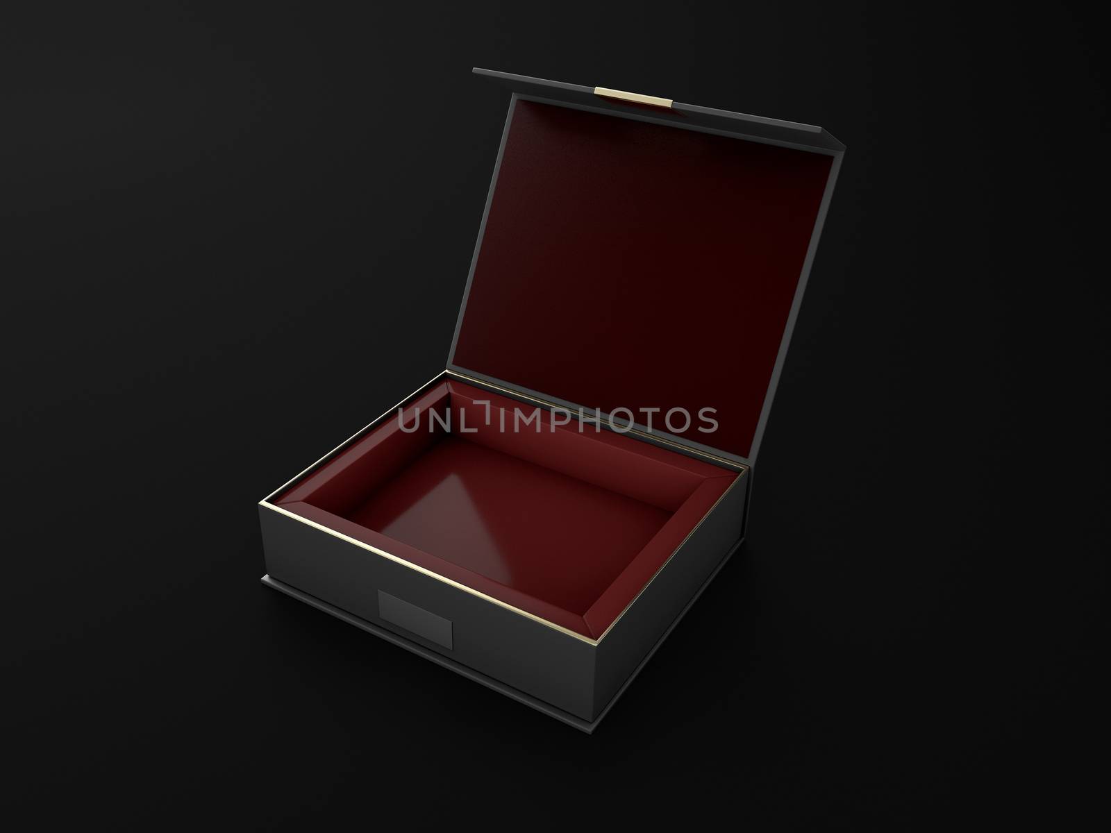 Realistic Open And Closed Blank Packaging Boxes. 3d Illustration.