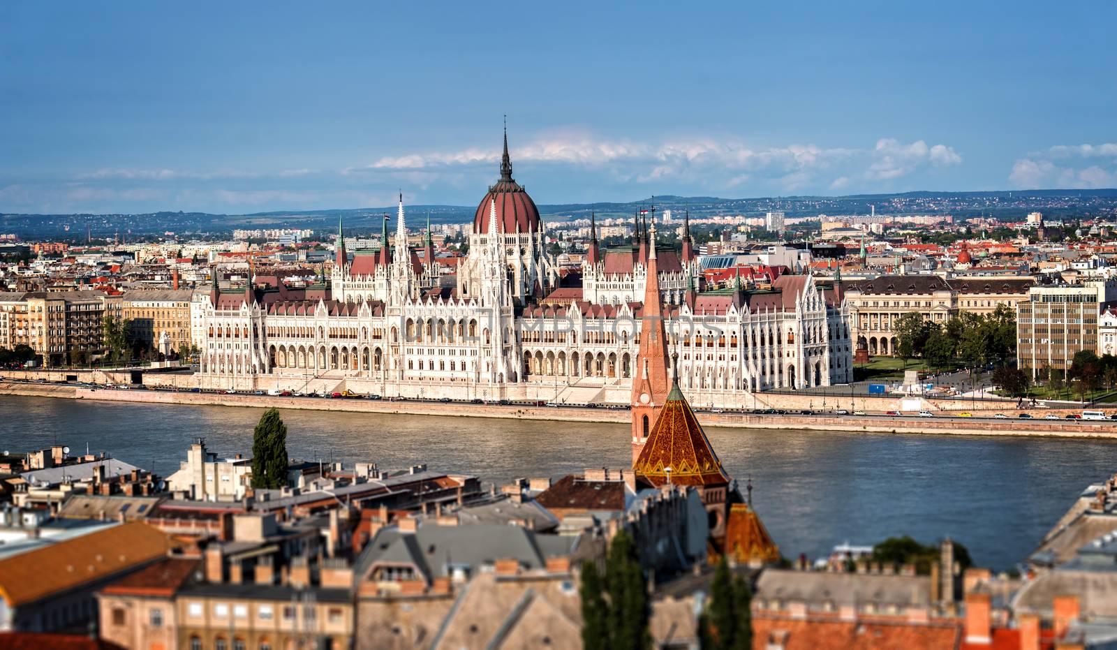 Budapest, the building of the Parliament (Hungary) 