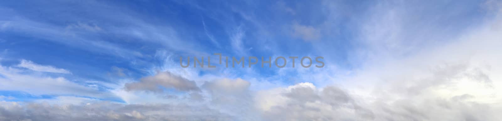 Stunning colorful sky panorama showing beautiful cloud formation by MP_foto71