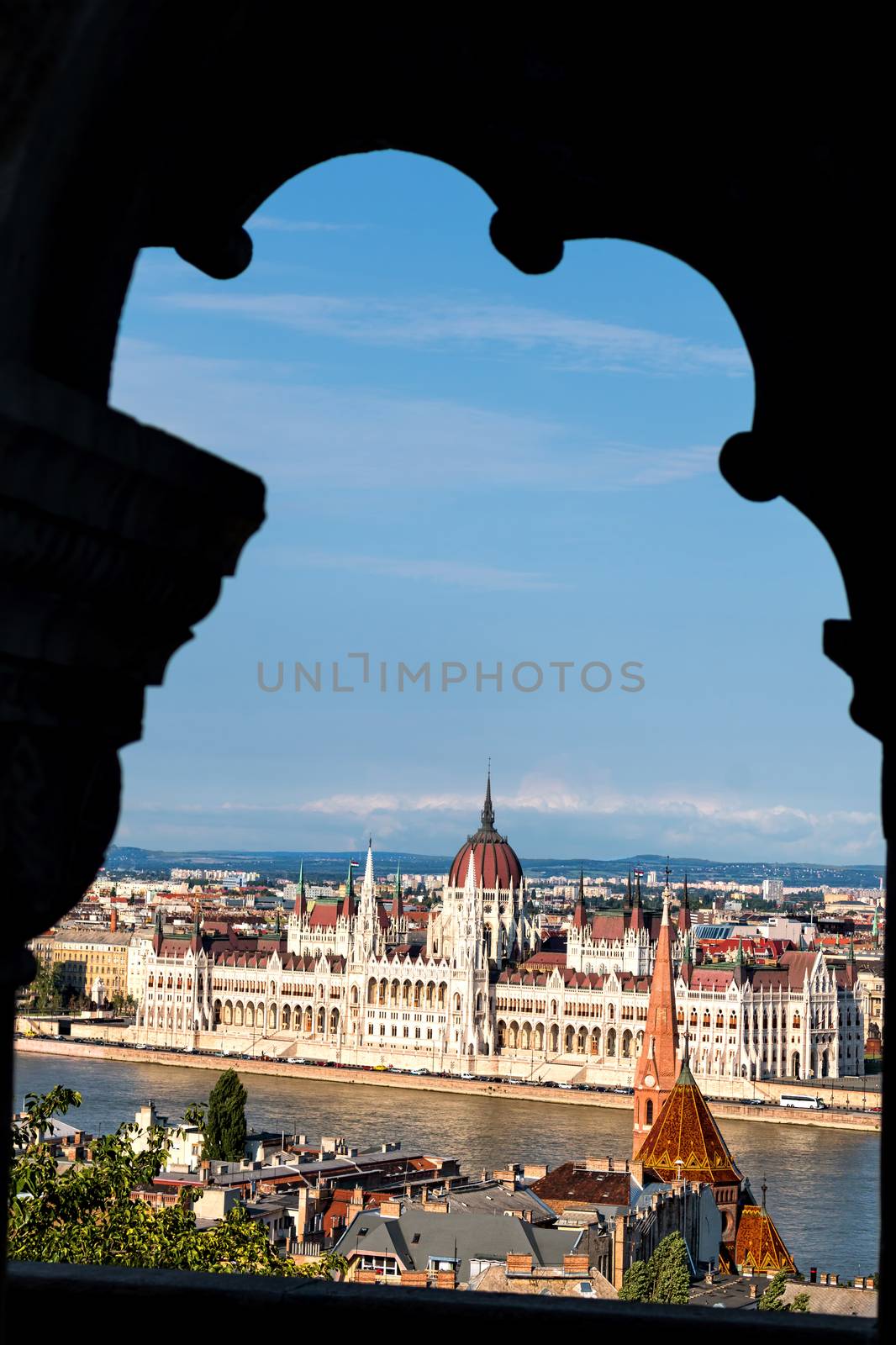 Budapest, the building of the Parliament (Hungary)