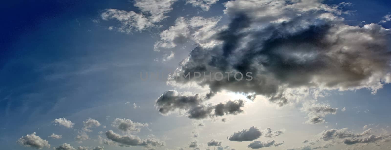 Stunning colorful sky panorama showing beautiful cloud formation by MP_foto71