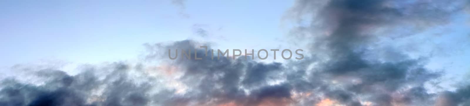 Stunning colorful sky panorama showing beautiful cloud formation by MP_foto71