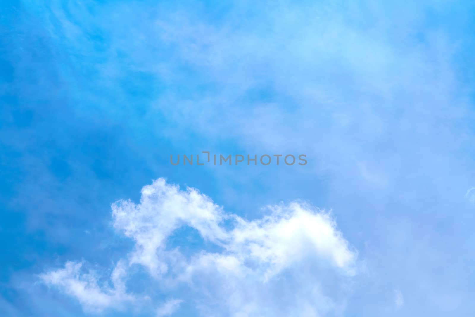 Blue sky and white clouds. Nature Background Concept by chadchai_k
