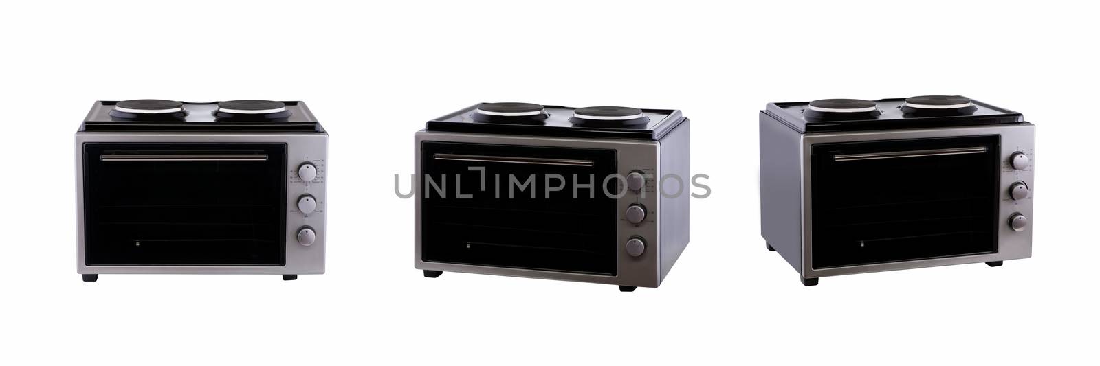 three positions review electric home furnace on a white background