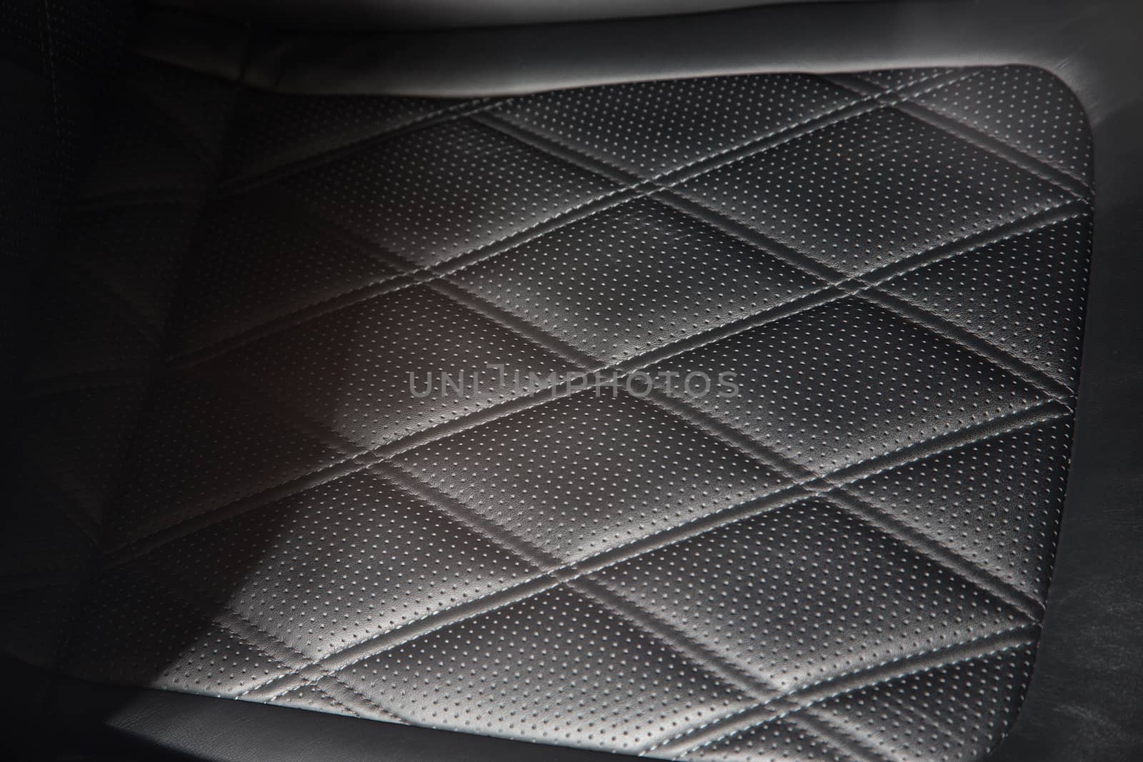 Close up of leather car seat by camerarules