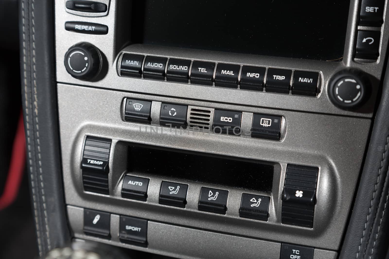 Control panel of car interior