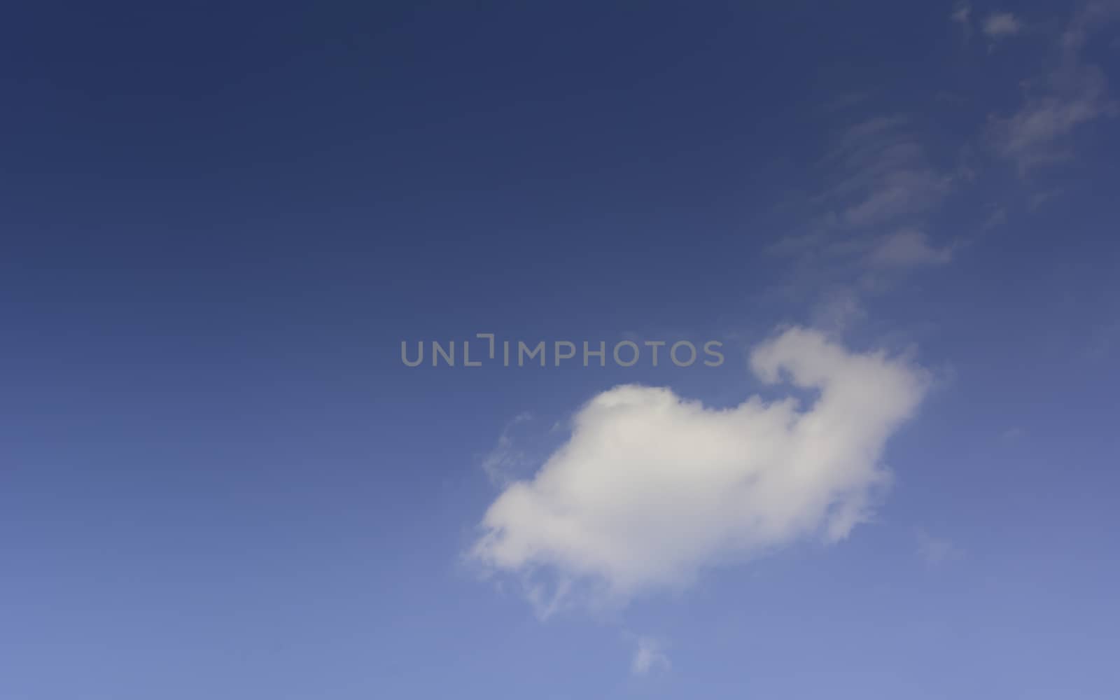 Blue sky with cloud and copy space. Clear weather background.  by kirisa99