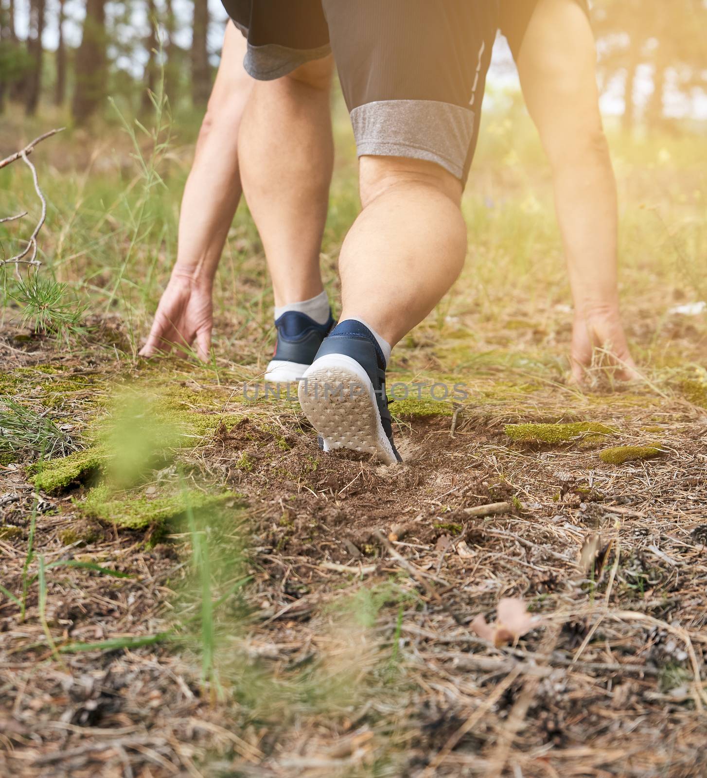 concept of a healthy lifestyle and running in the fresh air by ndanko