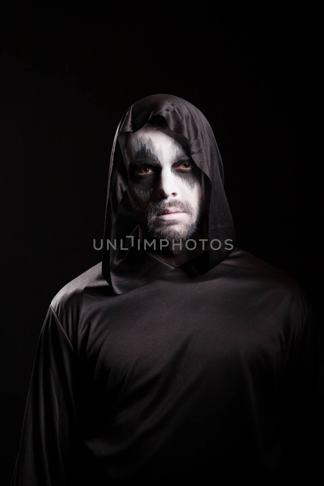 Man with scary make up for halloween by DCStudio