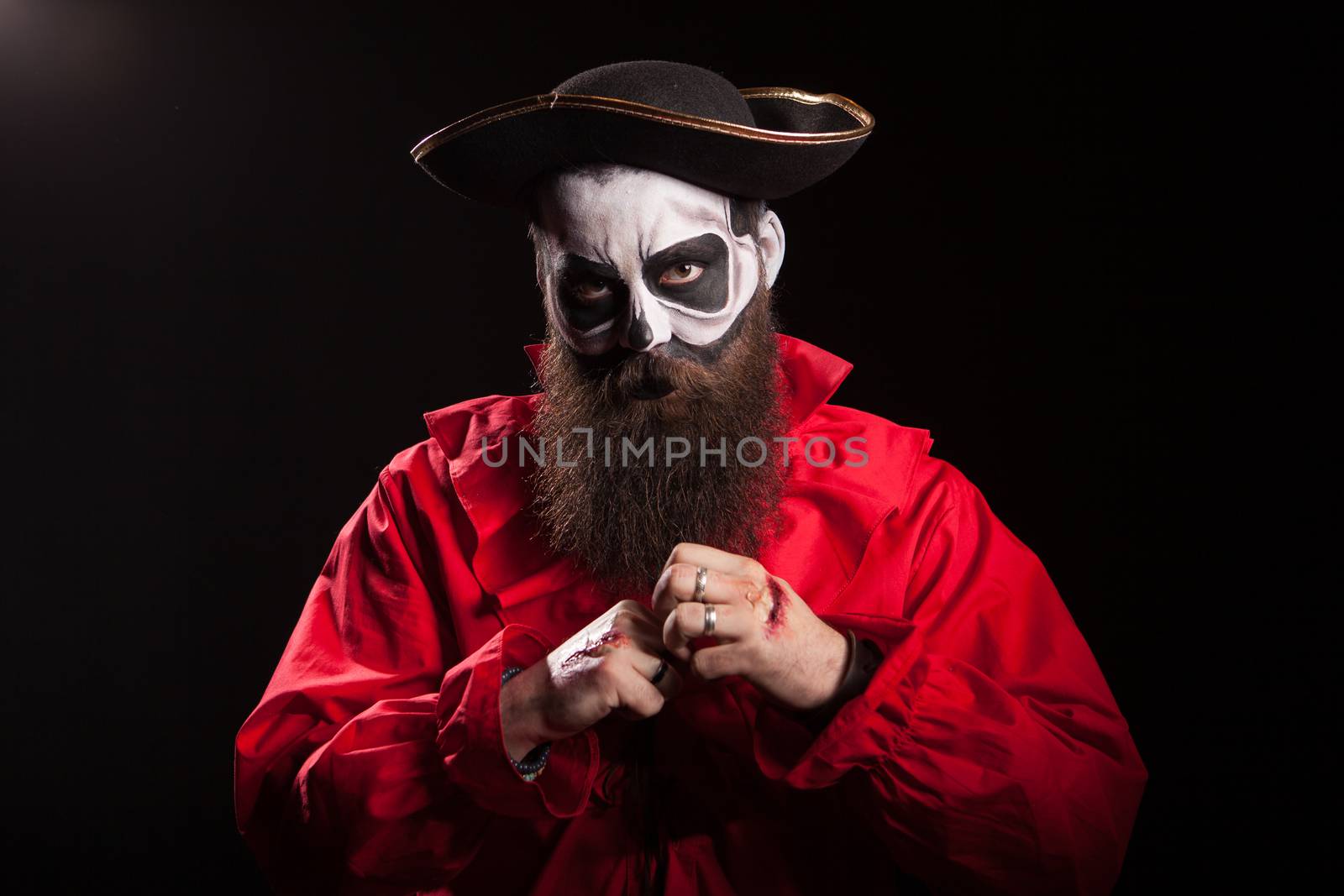 Bearded man disguised as a dangerous pirate by DCStudio