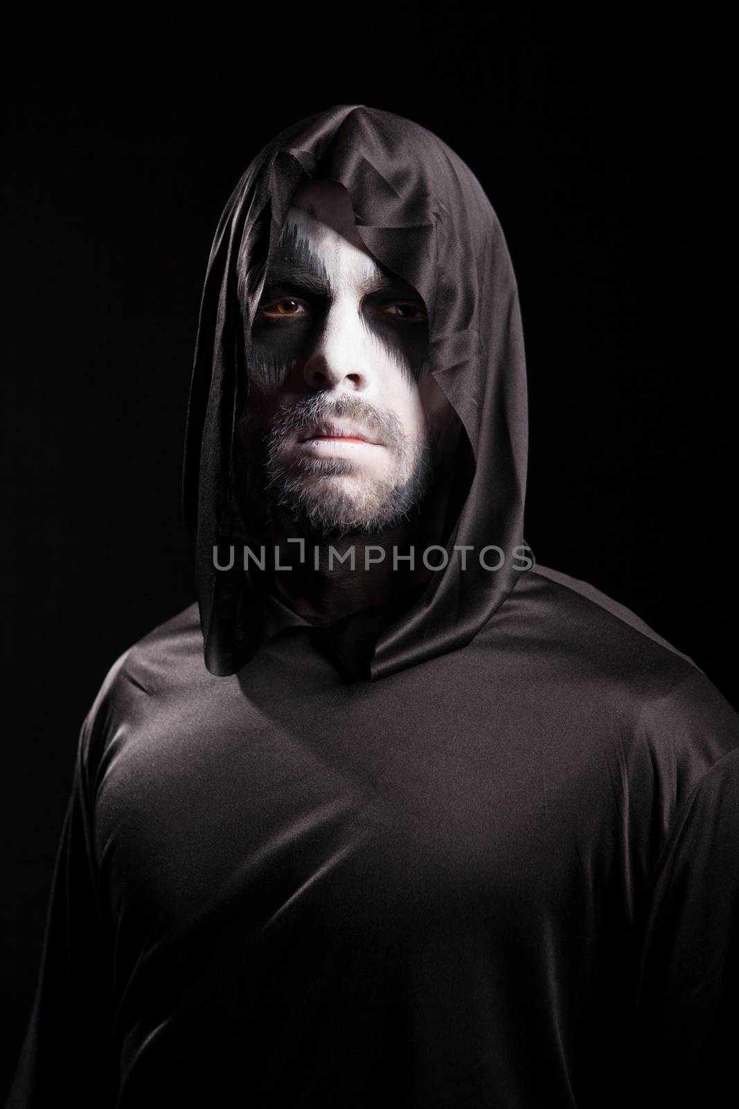 Creepy man dressed up like grim reaper by DCStudio