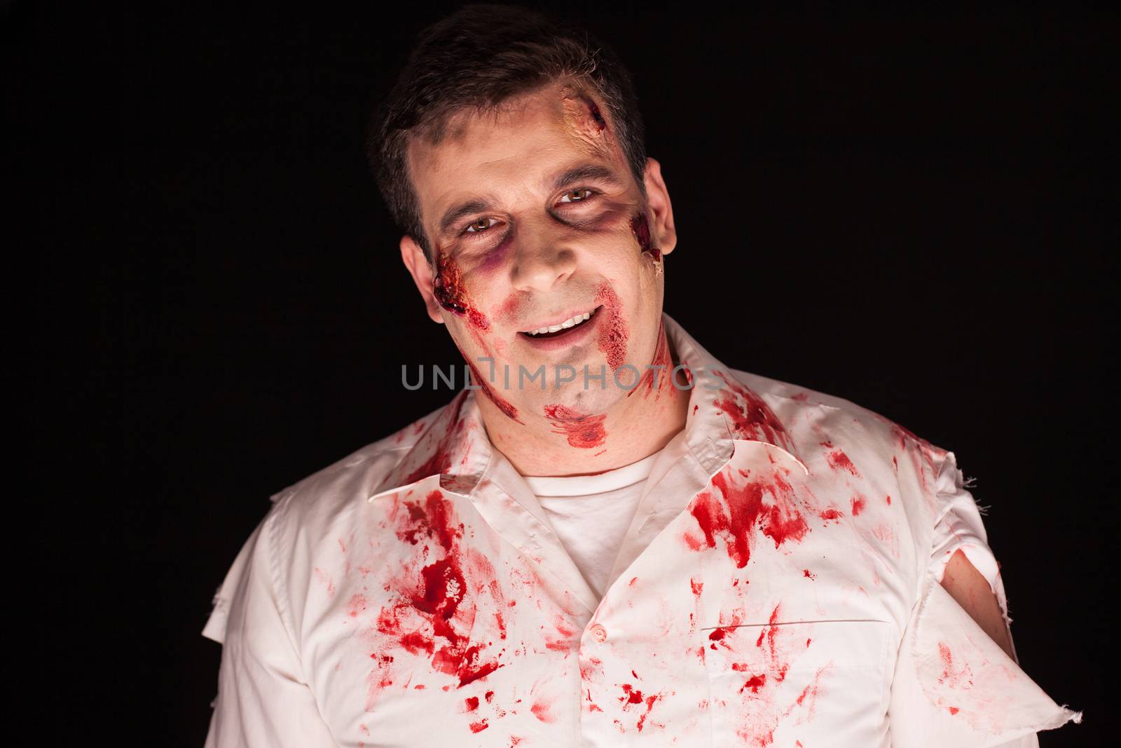 Man dressed up like a creepy zombie by DCStudio