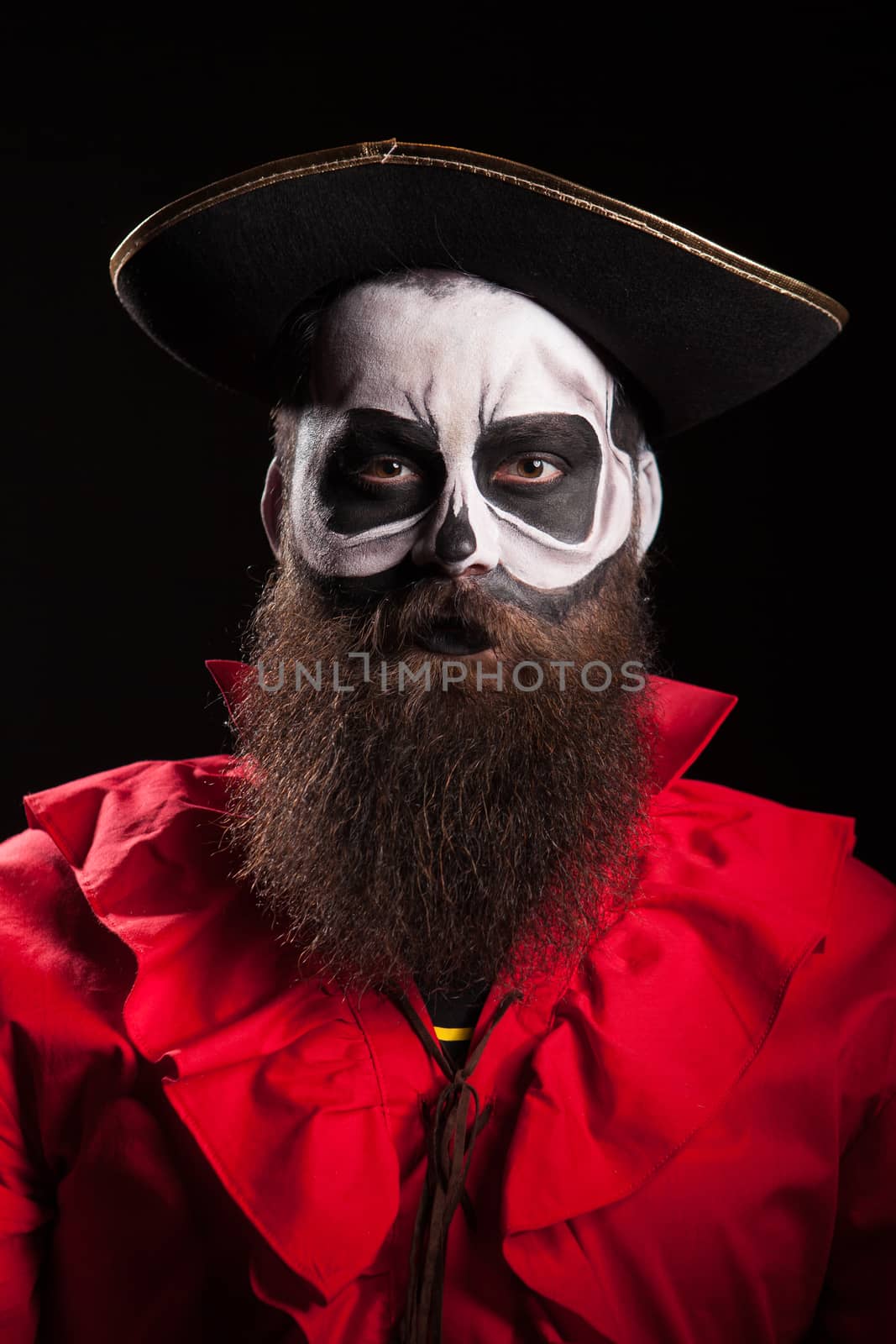 Handsome with a beard dressed up like dangerous pirae by DCStudio