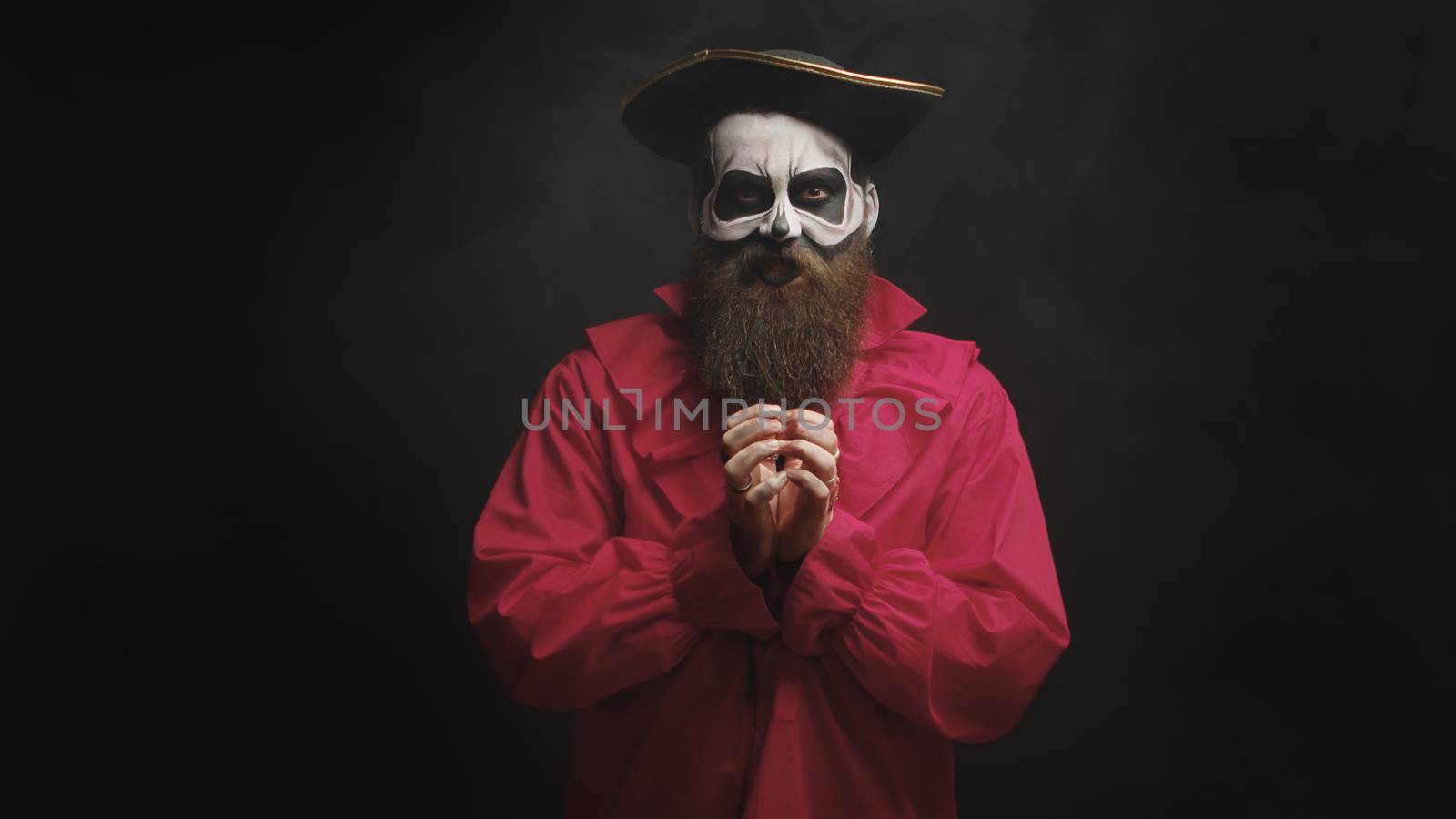 Adult man with long beard dressed up like a spooky captain by DCStudio