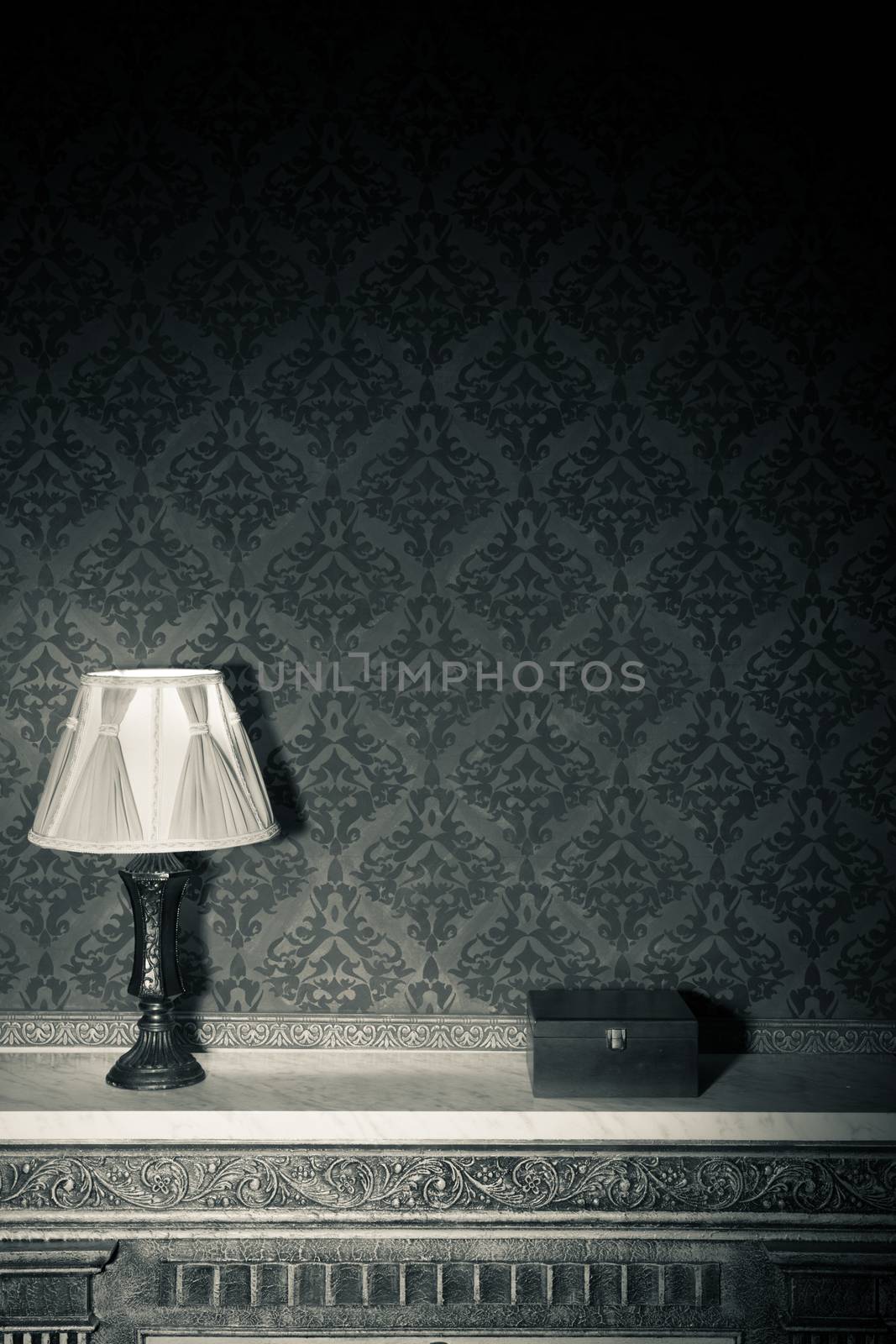 Vintage room interior toned image by DCStudio