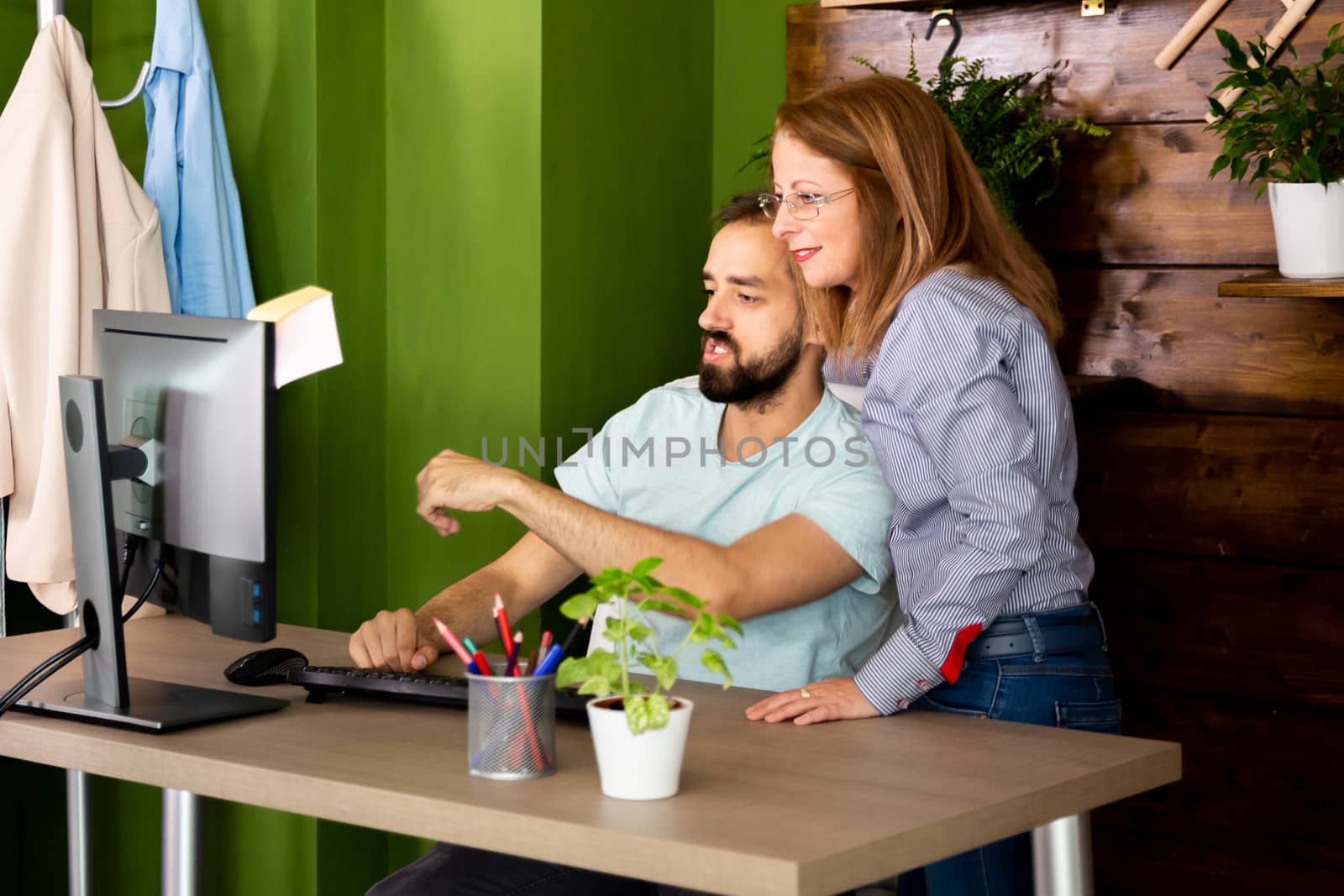 Team is developing a new concept. Four sales campaign