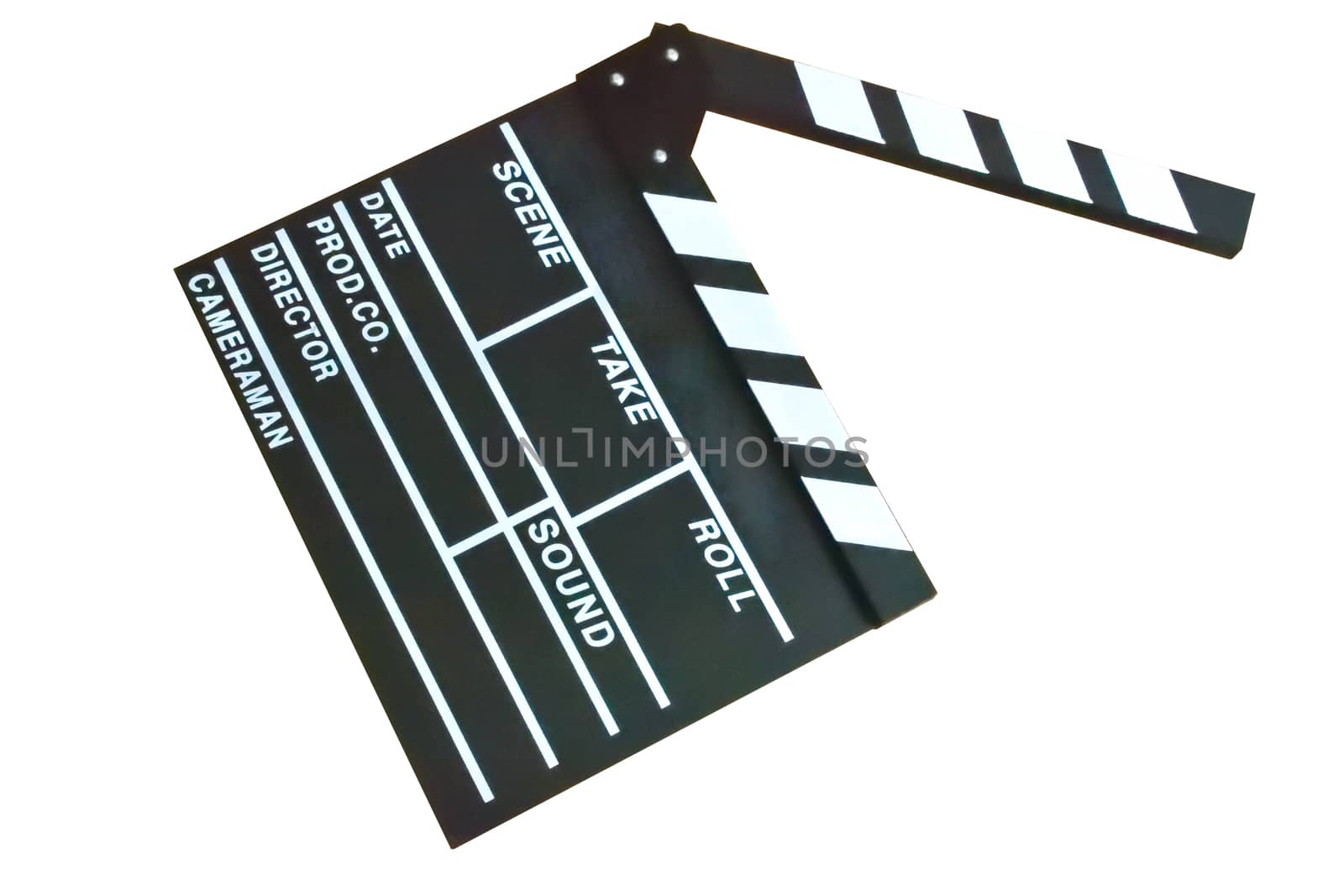 Symbol of the movie Slate film isolated in white background
