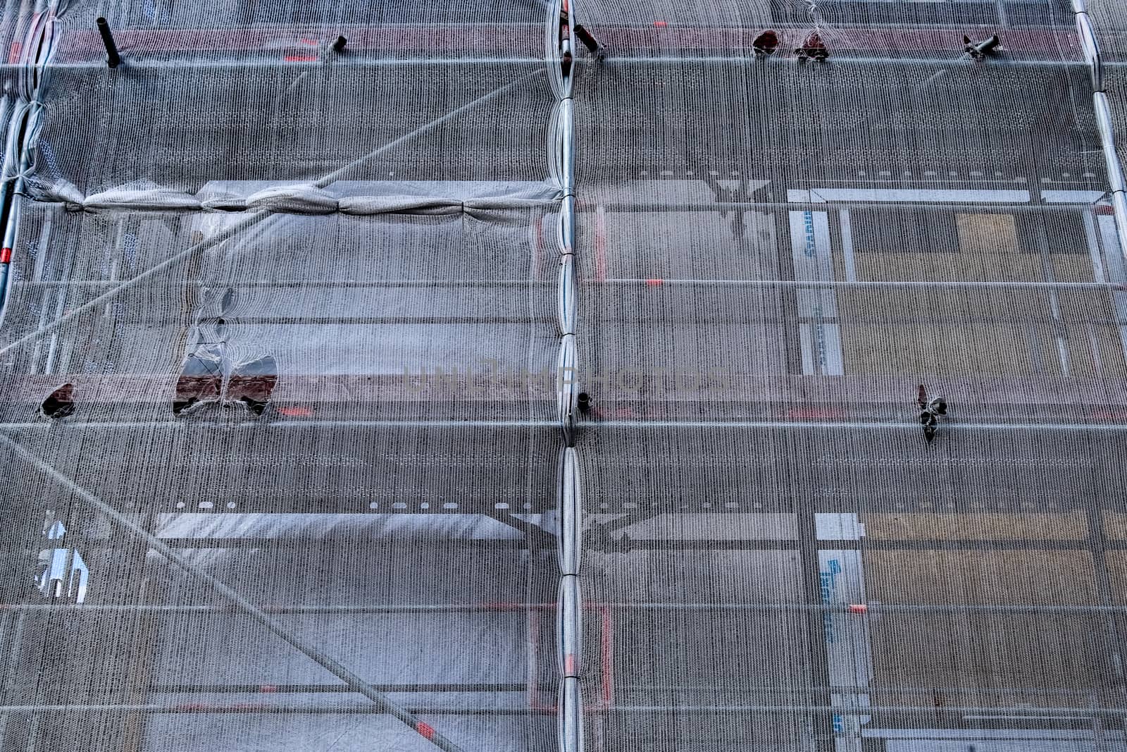 Construction site during progress found in german towns.